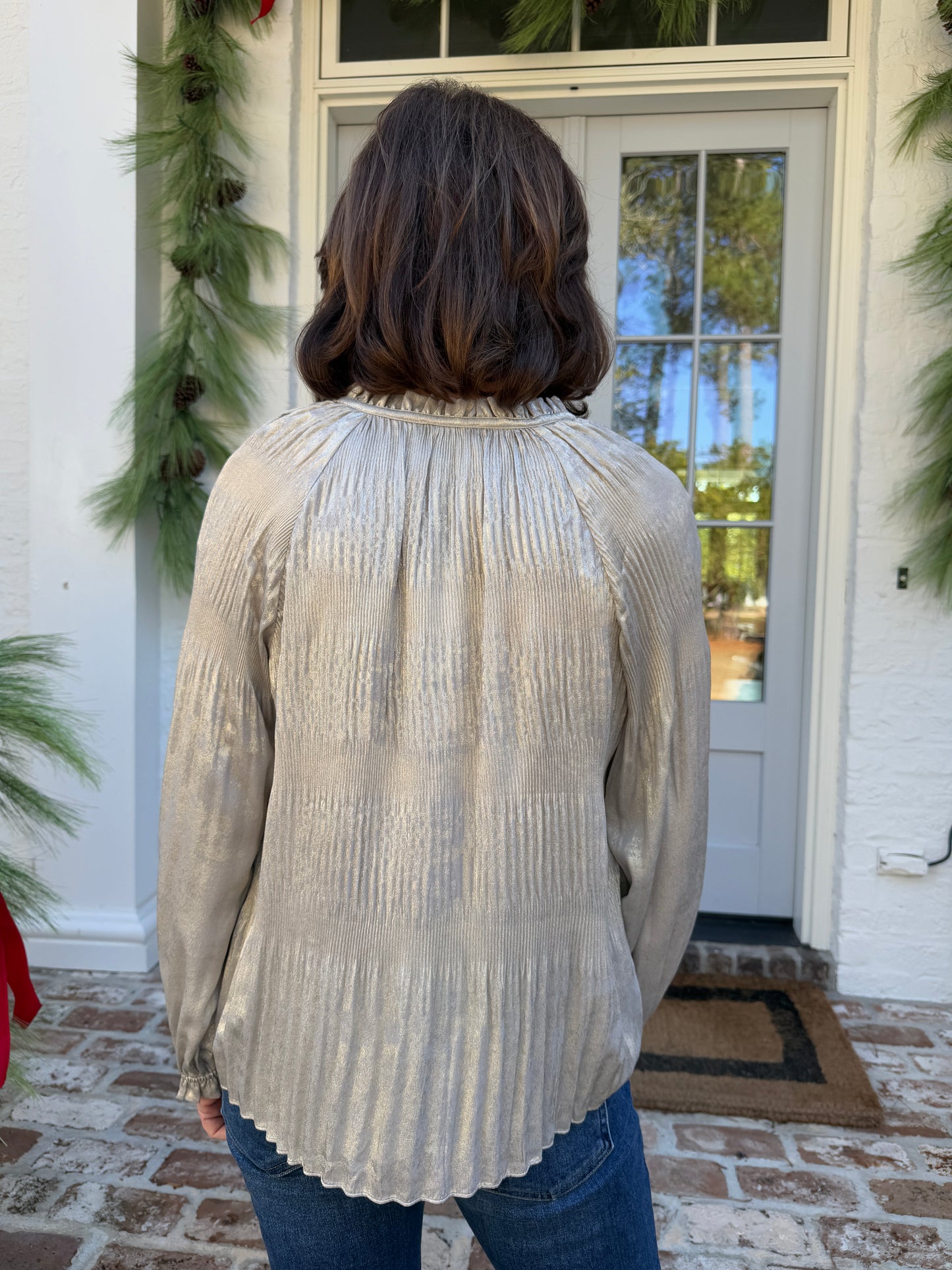 Cocktail Hour Oyster Blouse