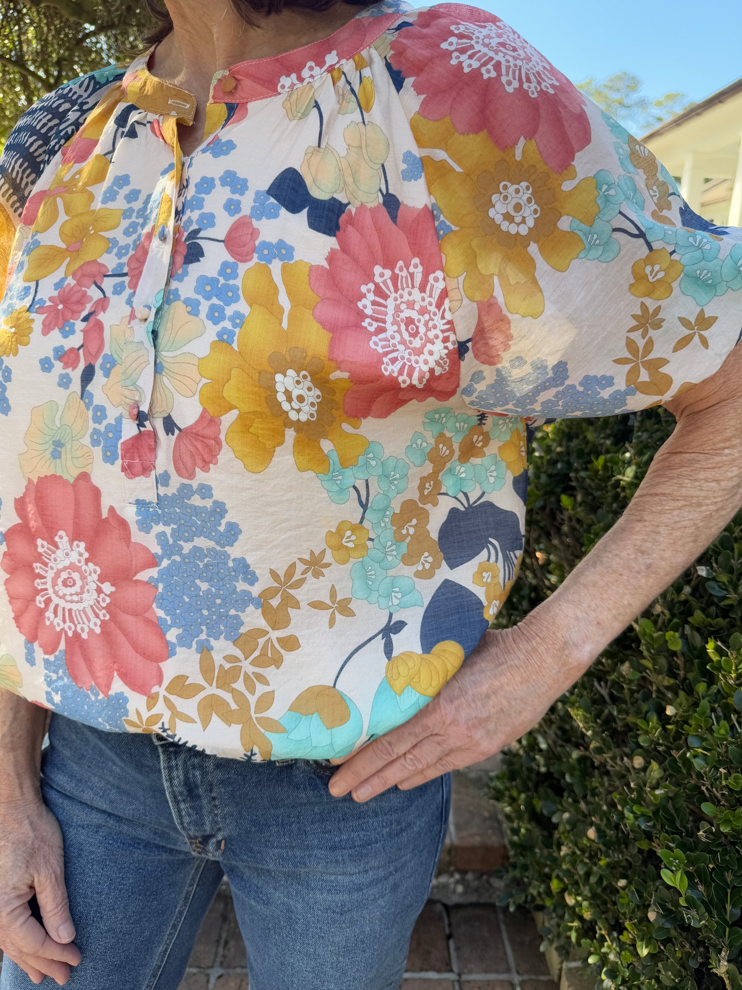 Hello Honey Mix Floral Top