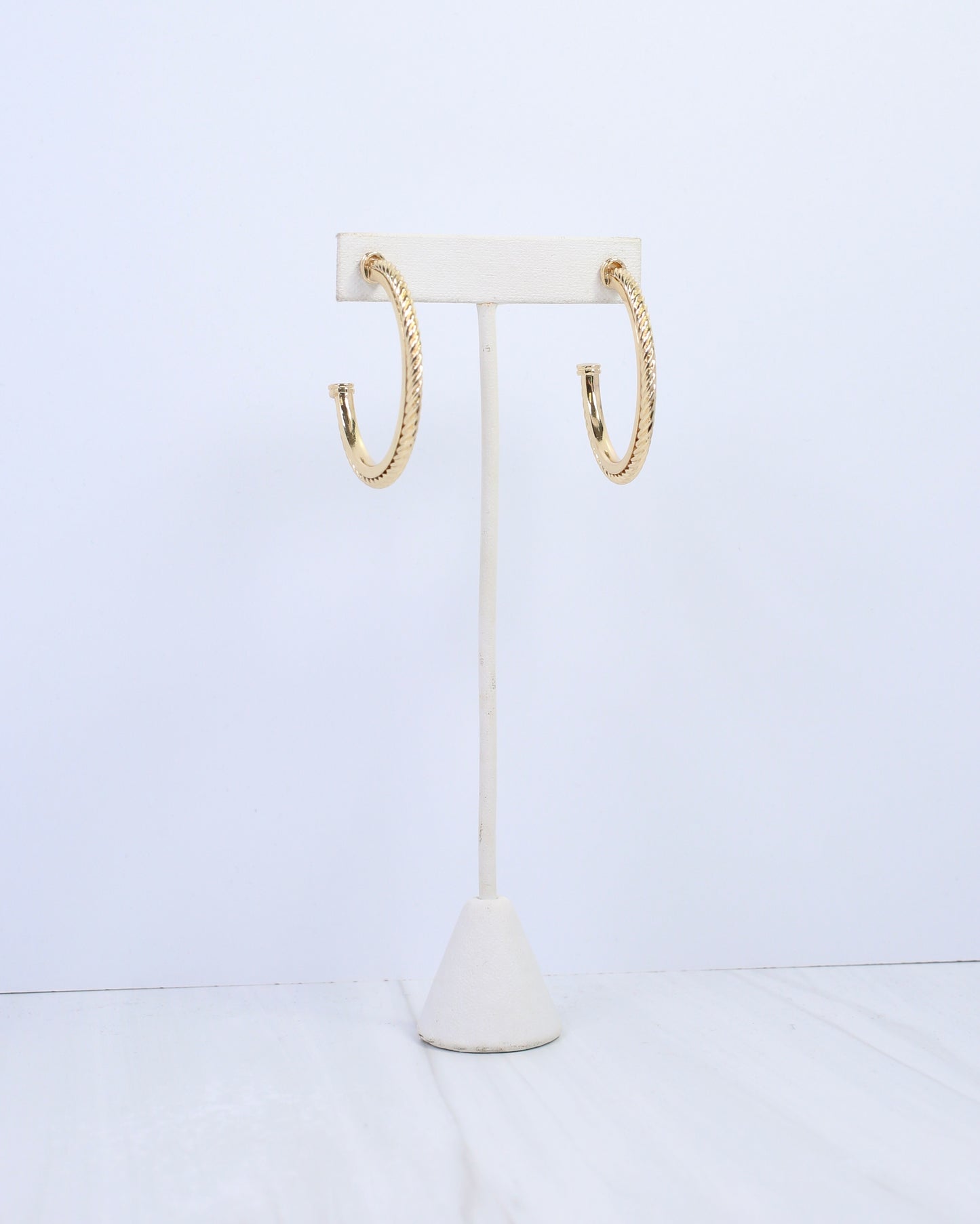 Annette Cable Hoop Earring Gold