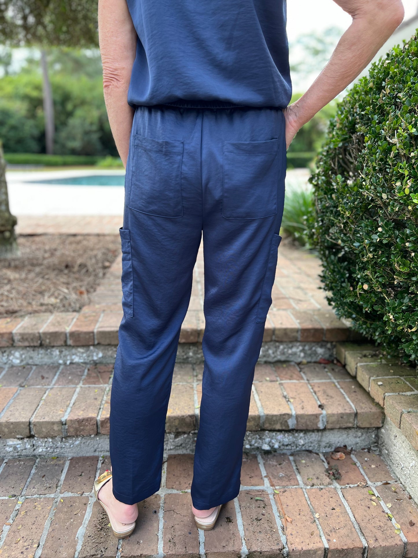 Calling Your Name Navy Pants Set