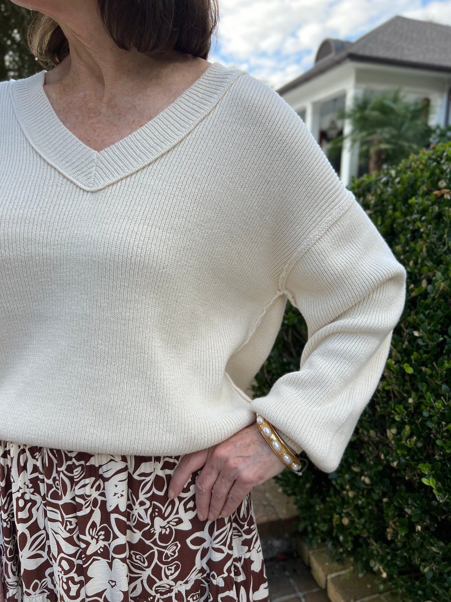 Autumn Feels Cream Sweater