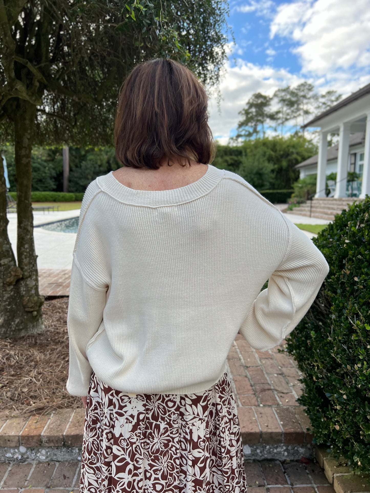 Autumn Feels Cream Sweater