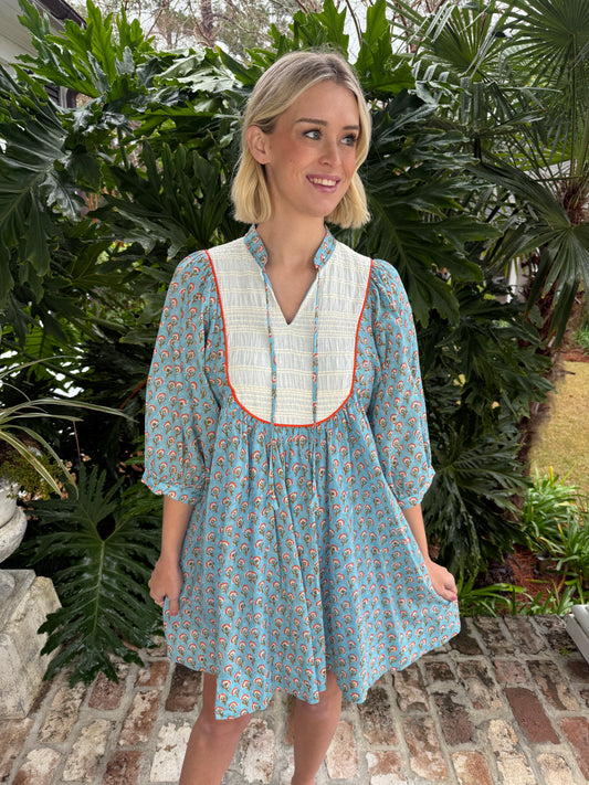 Lucky Penny Blue Dandelion Dress