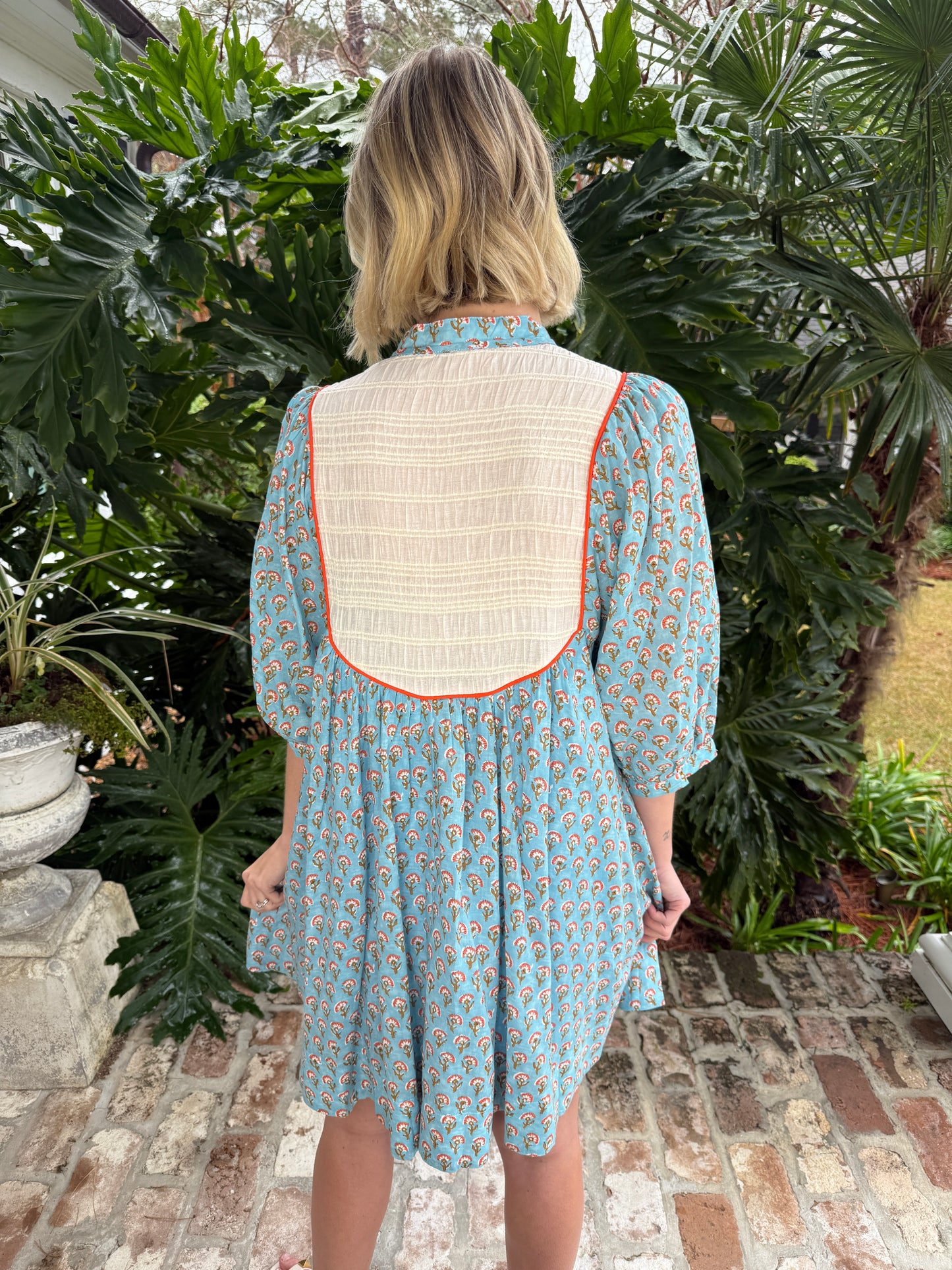 Lucky Penny Blue Dandelion Dress