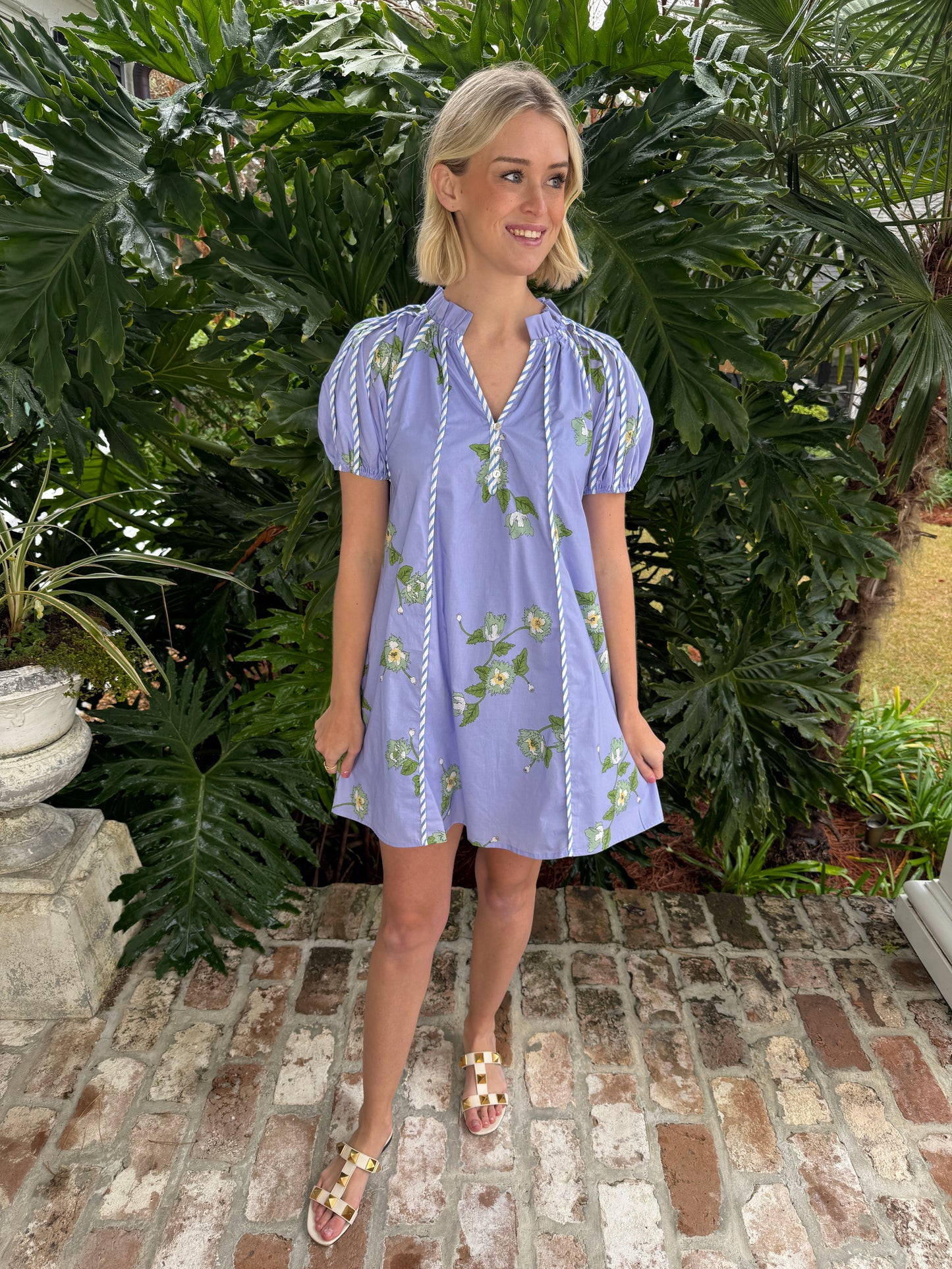 Joy Of Spring Blue Mini Dress