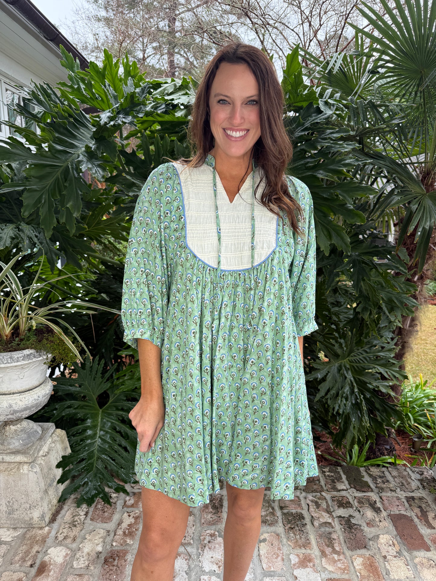 Lucky Penny Emerald Dandelion Dress