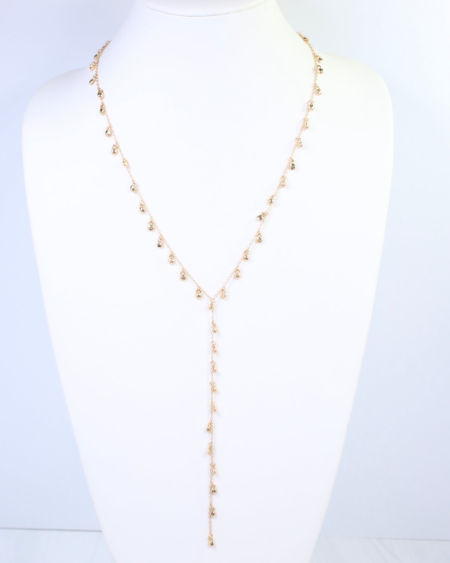 Briar Dangle Long Y Necklace Gold