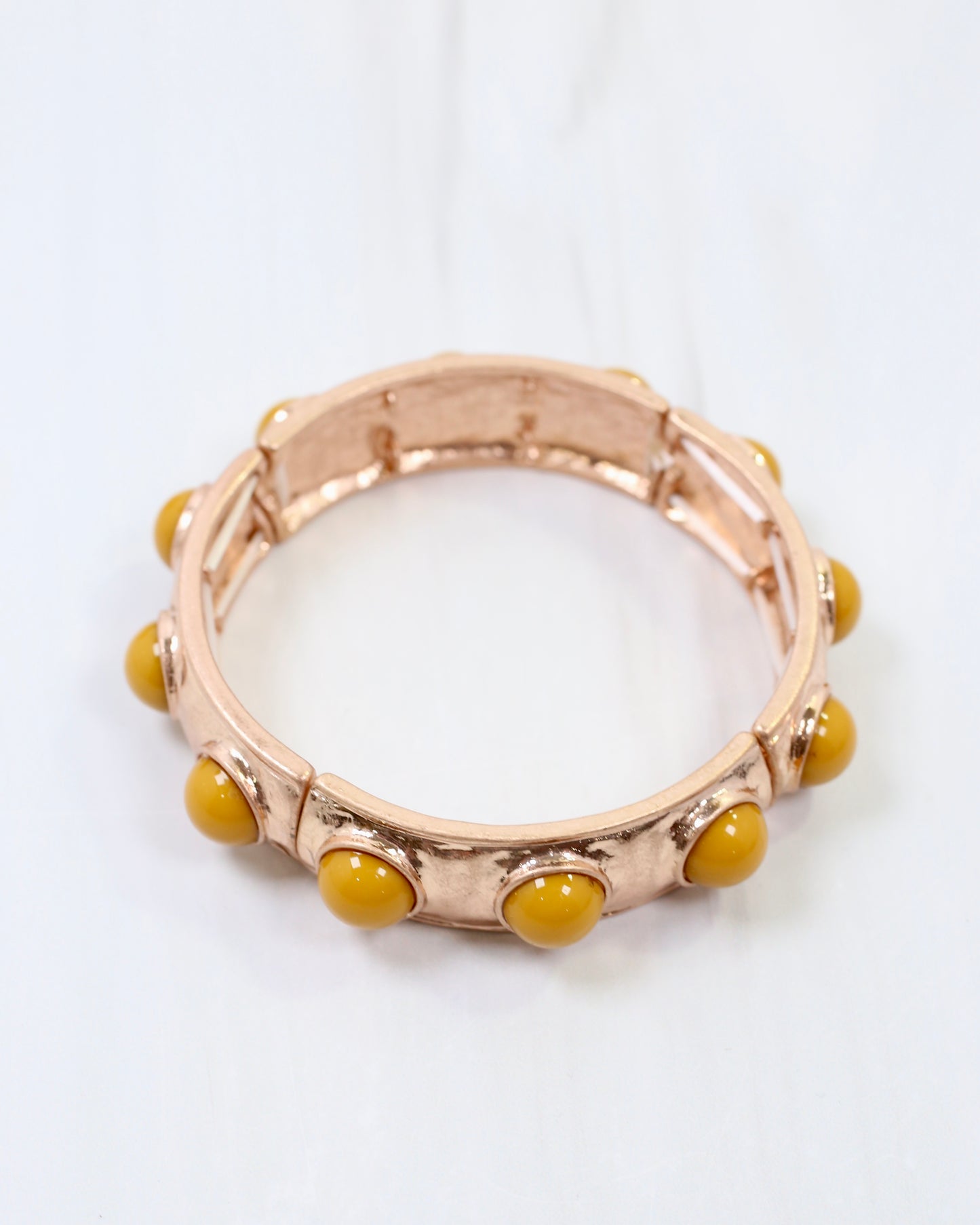 Reagan Stretch Bracelet Mustard