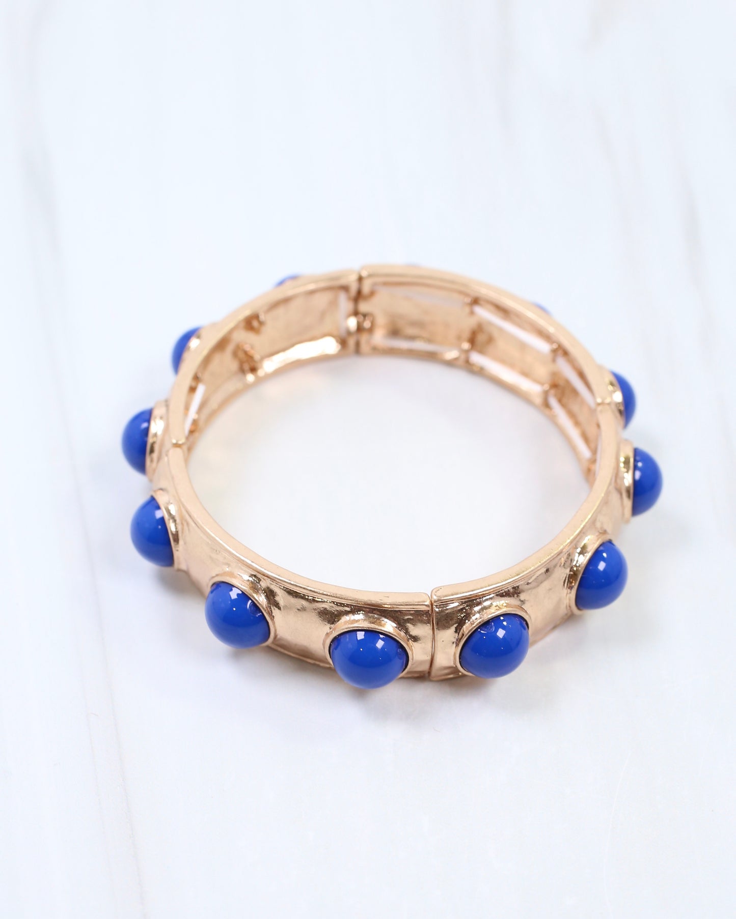 Reagan Stretch Bracelet Blue