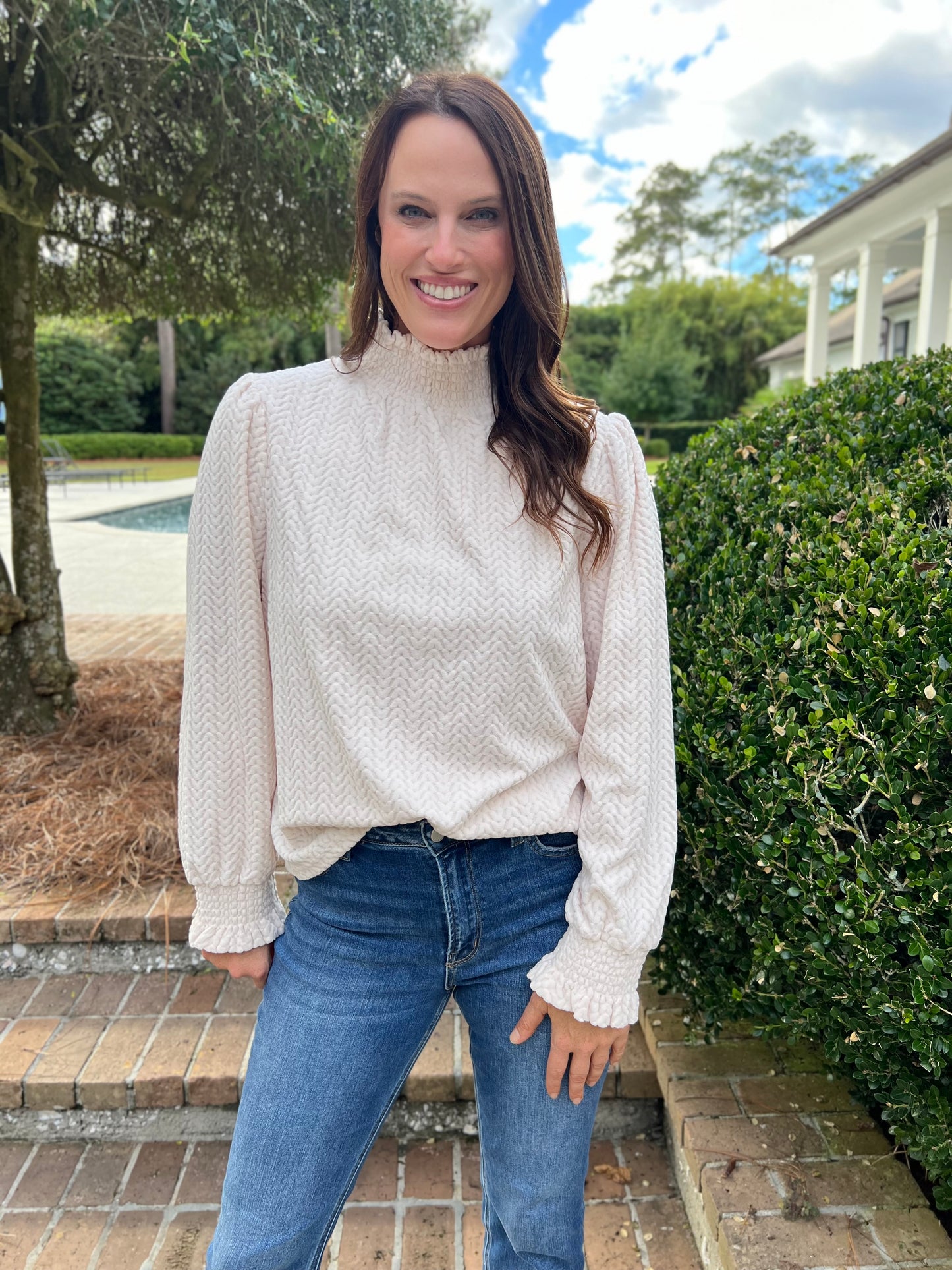 Heart Eyes Ivory Knit Top