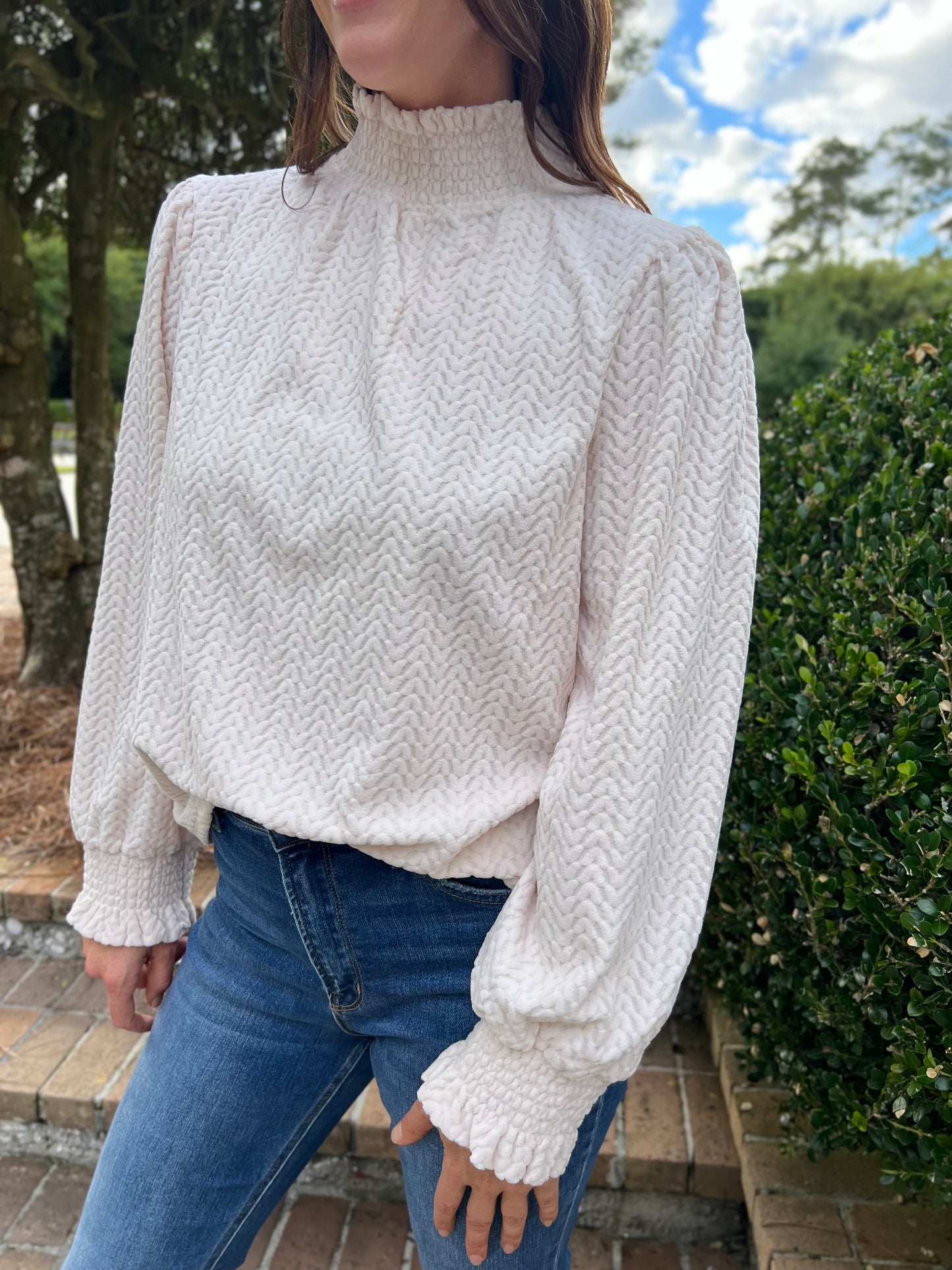 Heart Eyes Ivory Knit Top