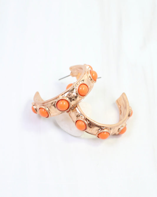 Frazee Pearl Hoop Orange