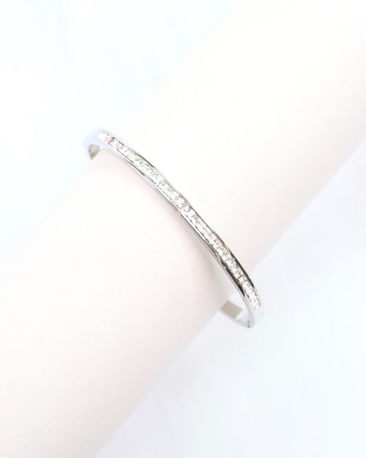 Nell Bangle Bracelet Silver