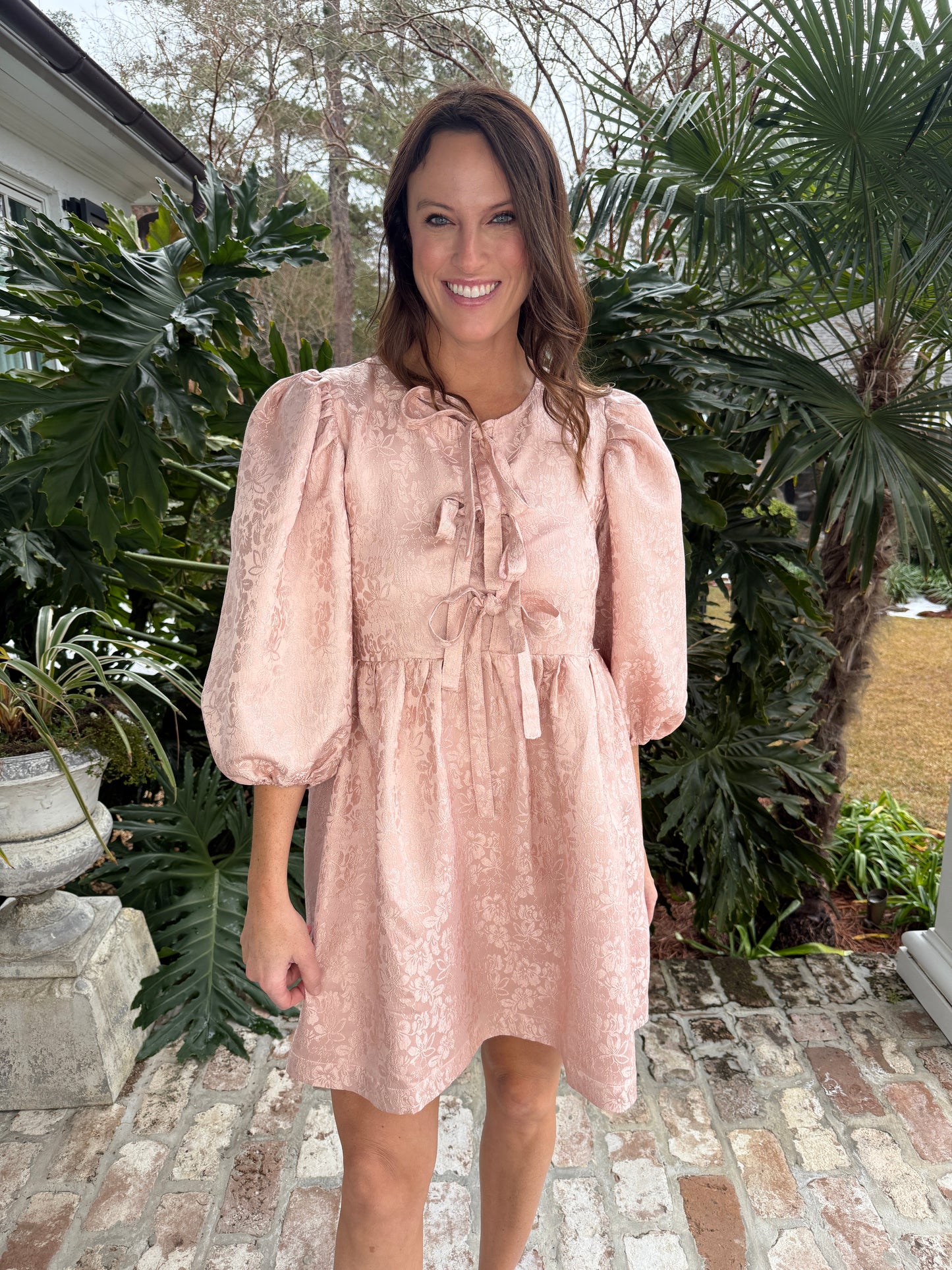 Brought My All Dusty Rose Mini Dress