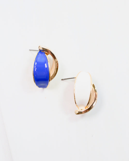 Cora Game Day Earring Blue White