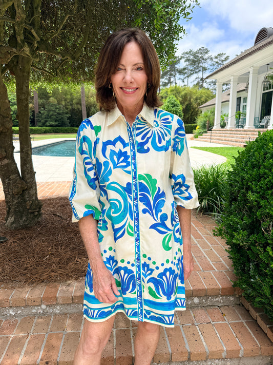 Ava Ocean Blooms Dress