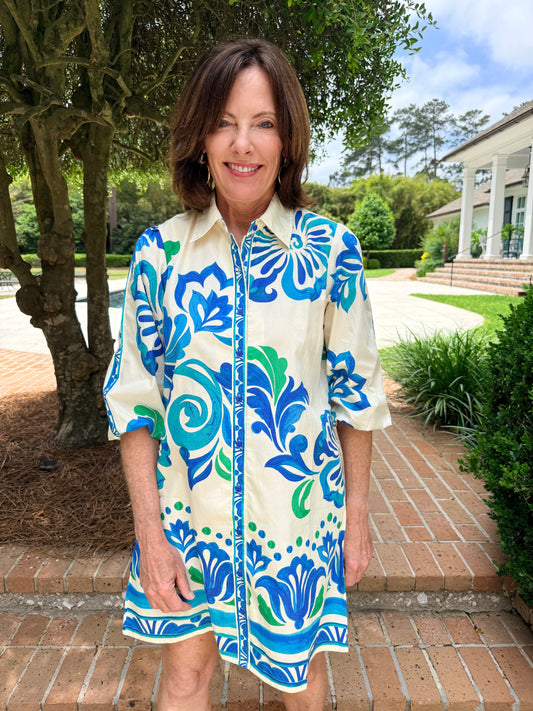 Ava Ocean Blooms Dress