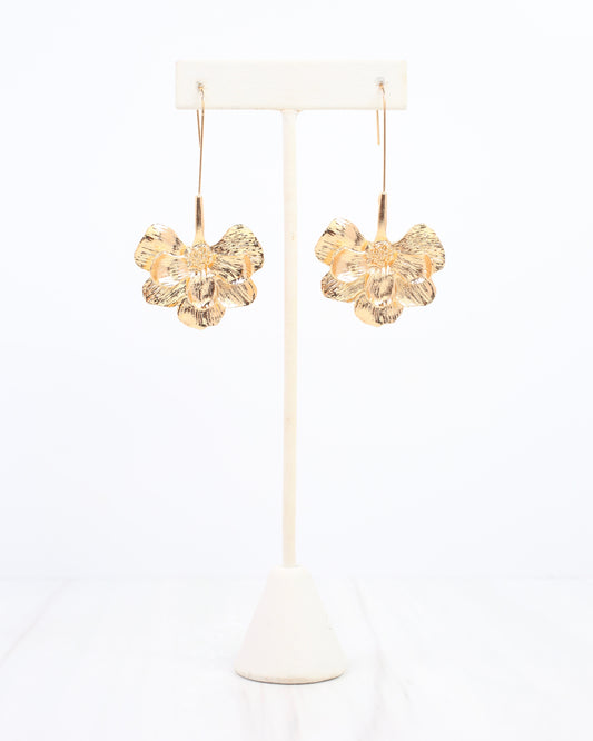 Blossom Hook Earring Gold