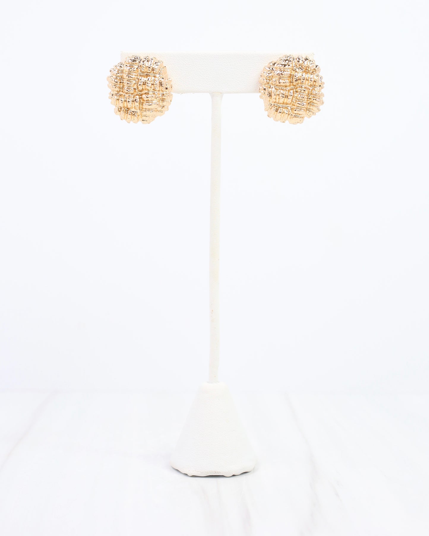 Concord Textured Stud Earring Gold