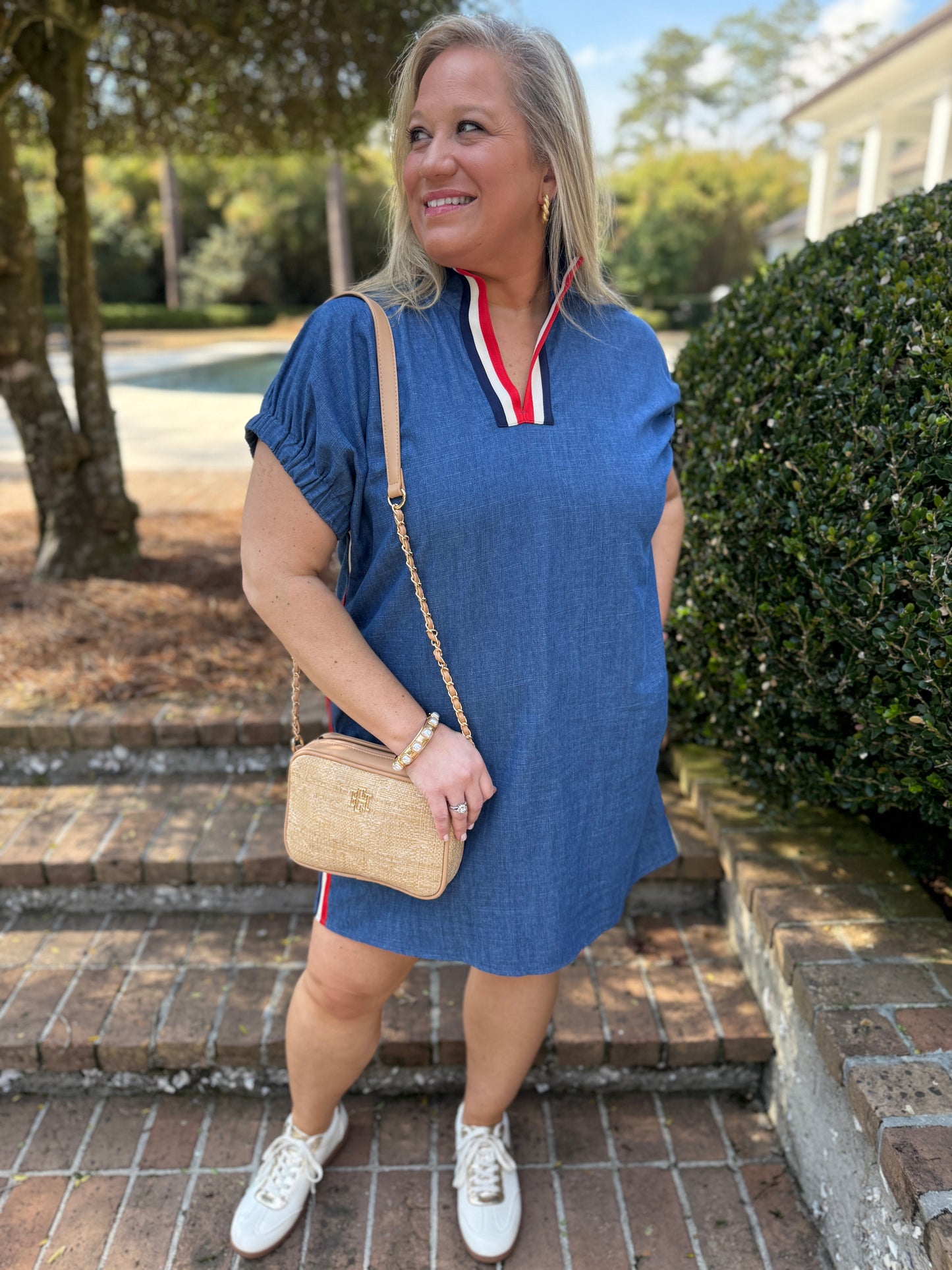 Betty Anne Denim Mini Dress