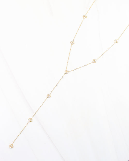 Charlene Clover Necklace Gold