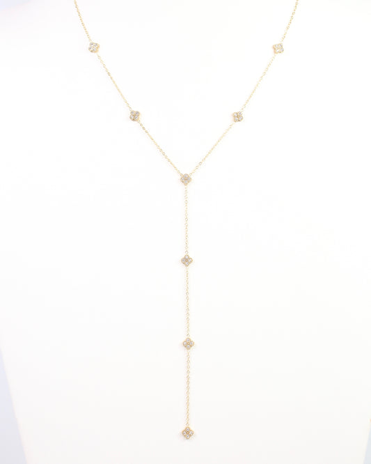Charlene Clover Necklace Gold