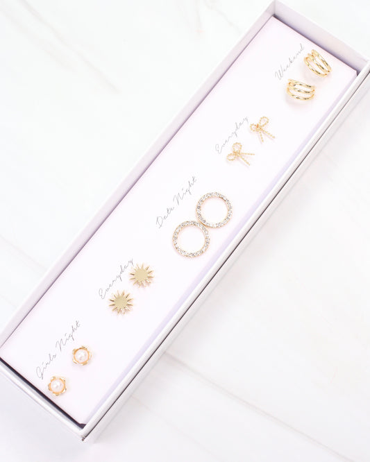 Sutherland Earring Set Gold