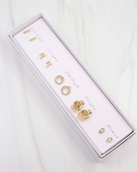 Sutton Earring Set Gold