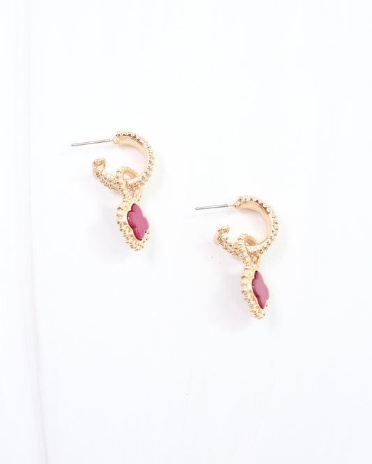 Condaleasa Clover Hoop Fuchsia