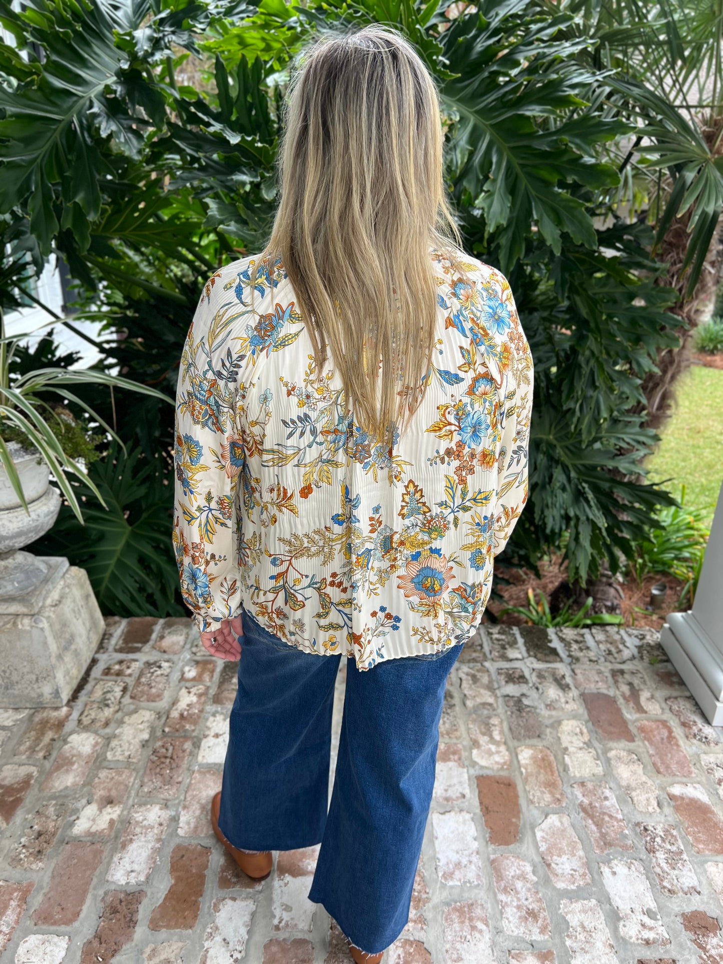 Afternoon Cocktail Floral Blouse