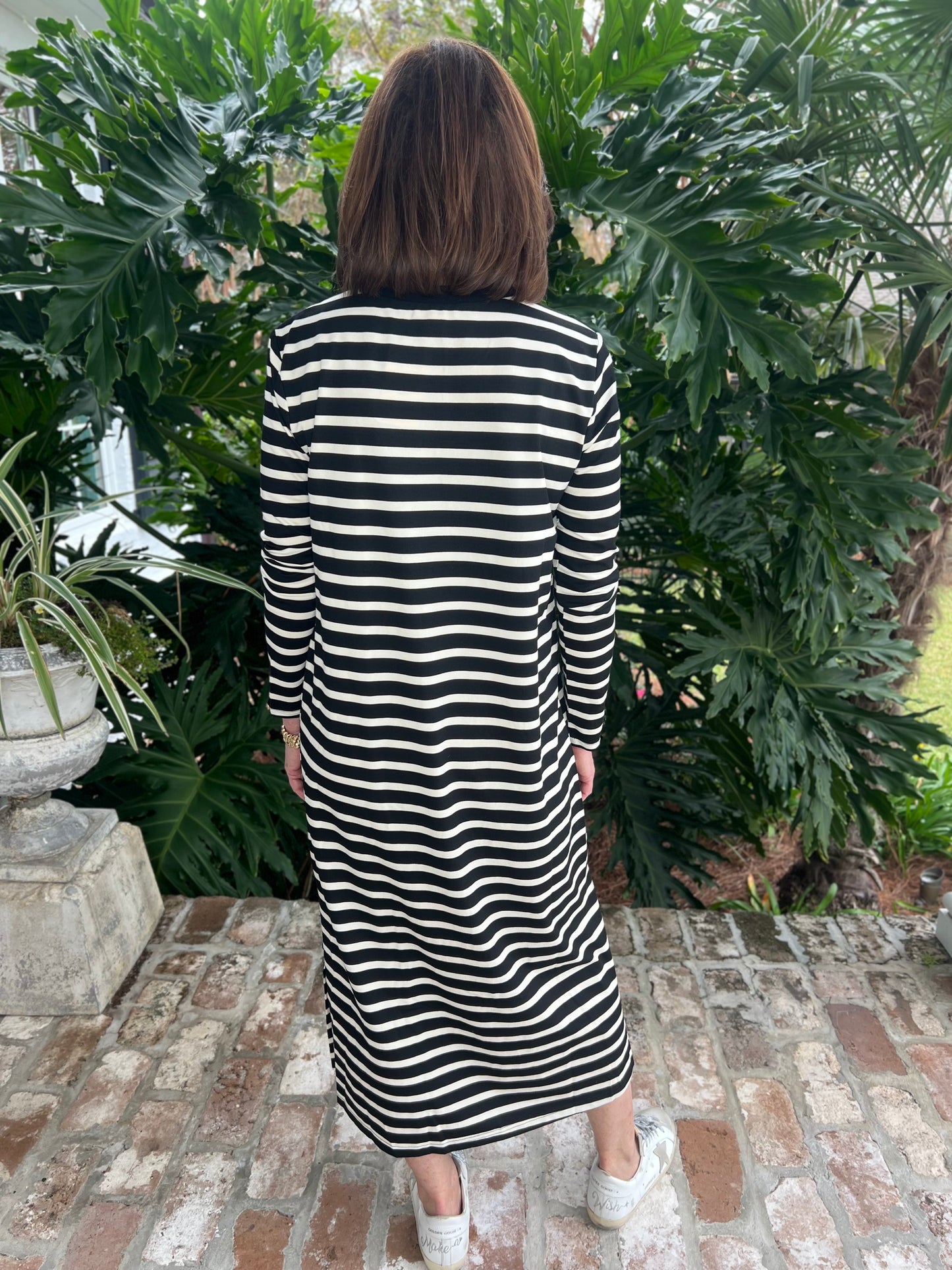 Hanging Around Stripe Midi Dress