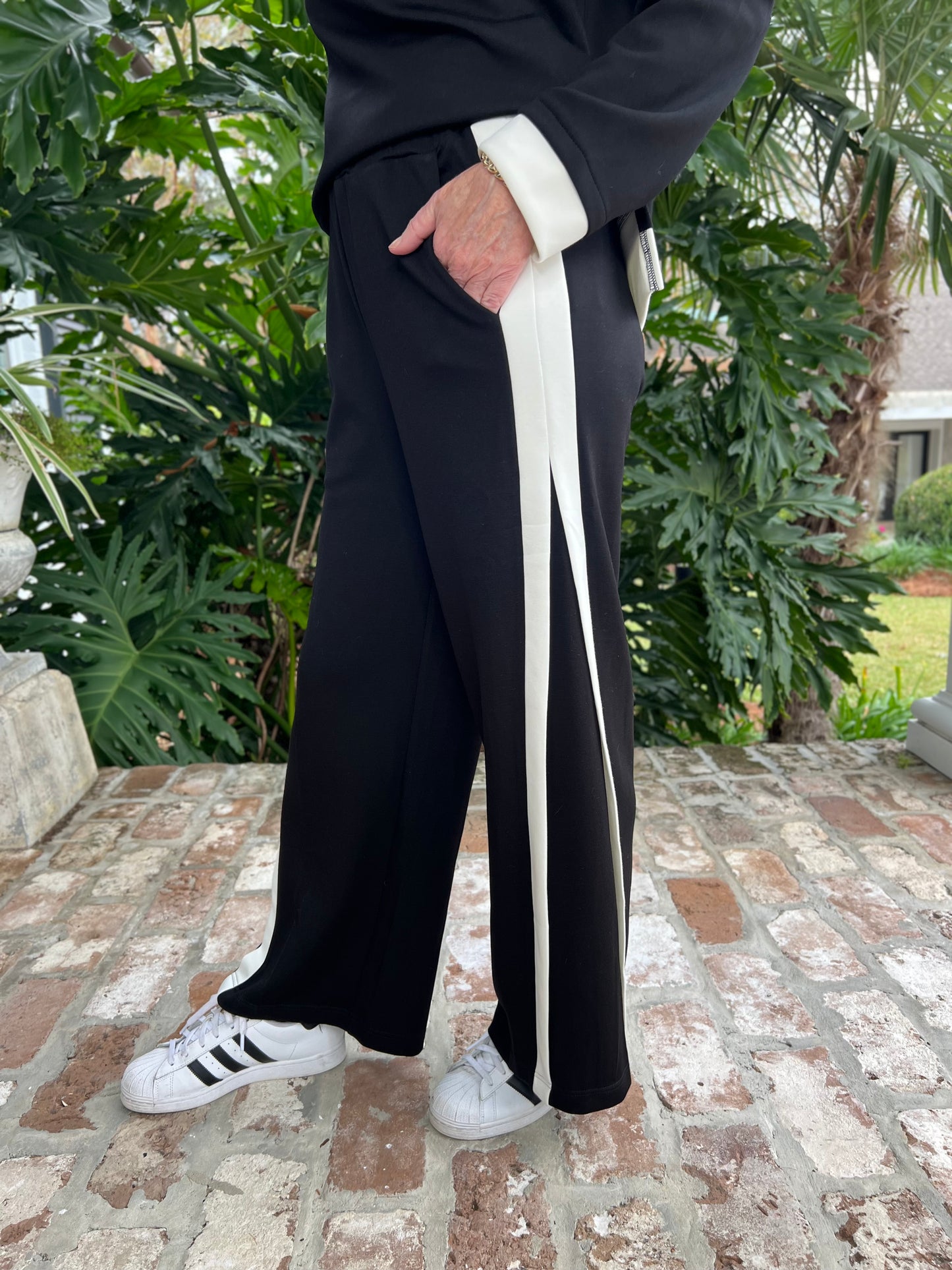 Classy Lady Black/Ivory  Pant