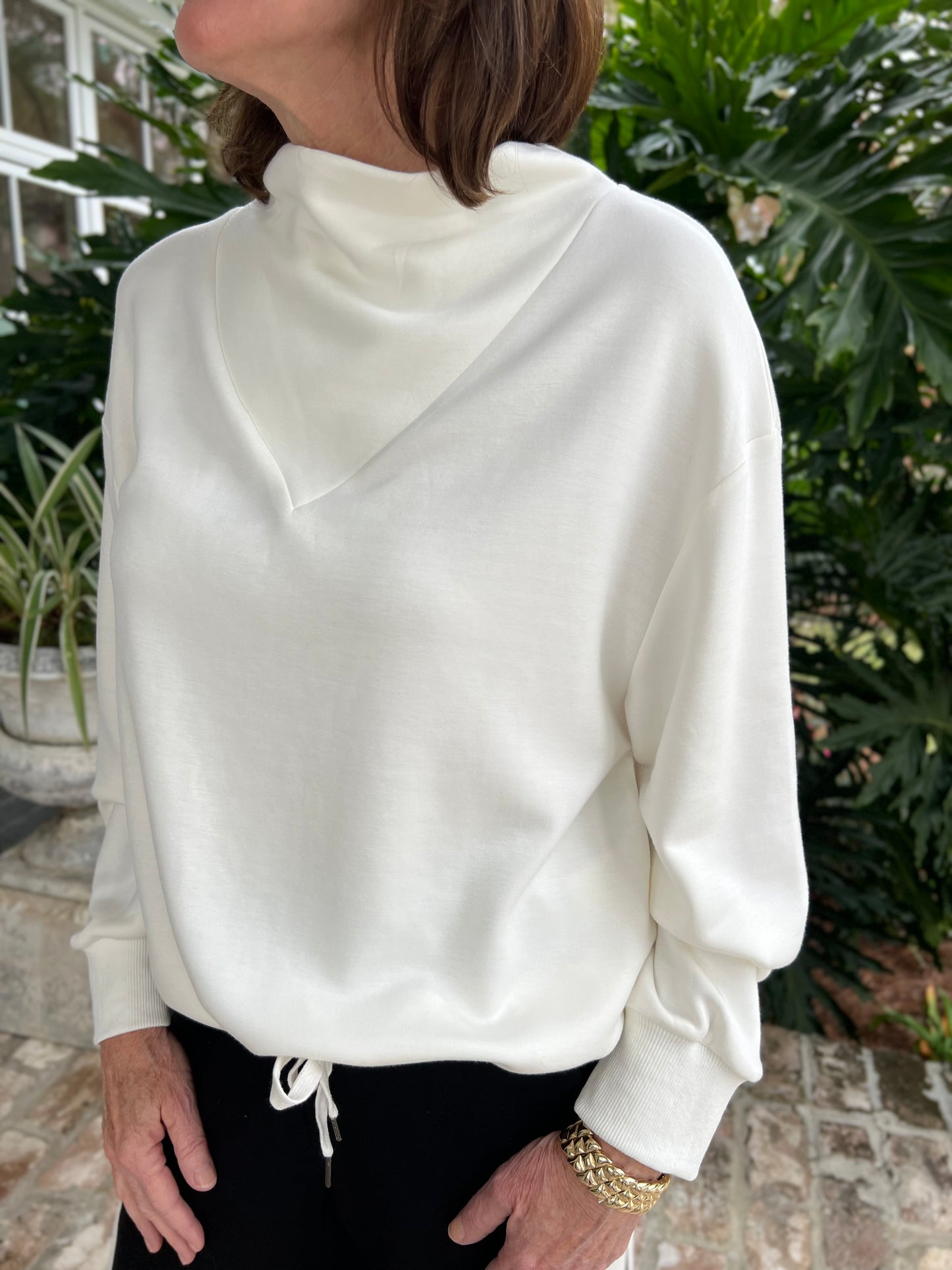 Time to Go Cream Long Sleeve Top