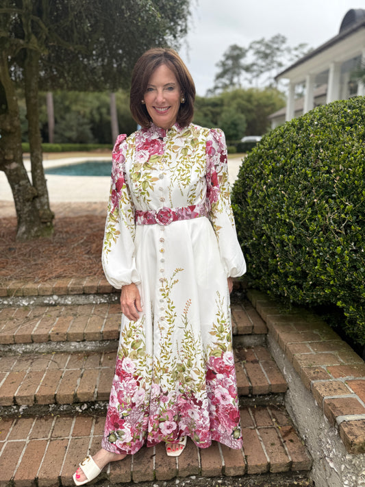 Estella Charm Red Floral Maxi Dress