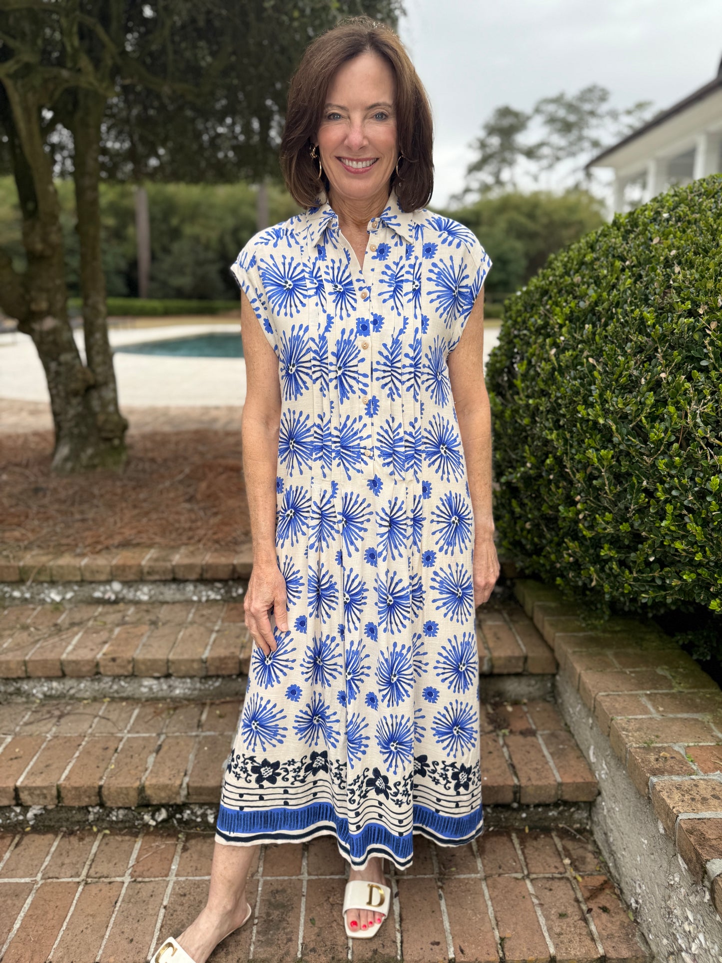 Relax & Rewind Blue Midi Dress