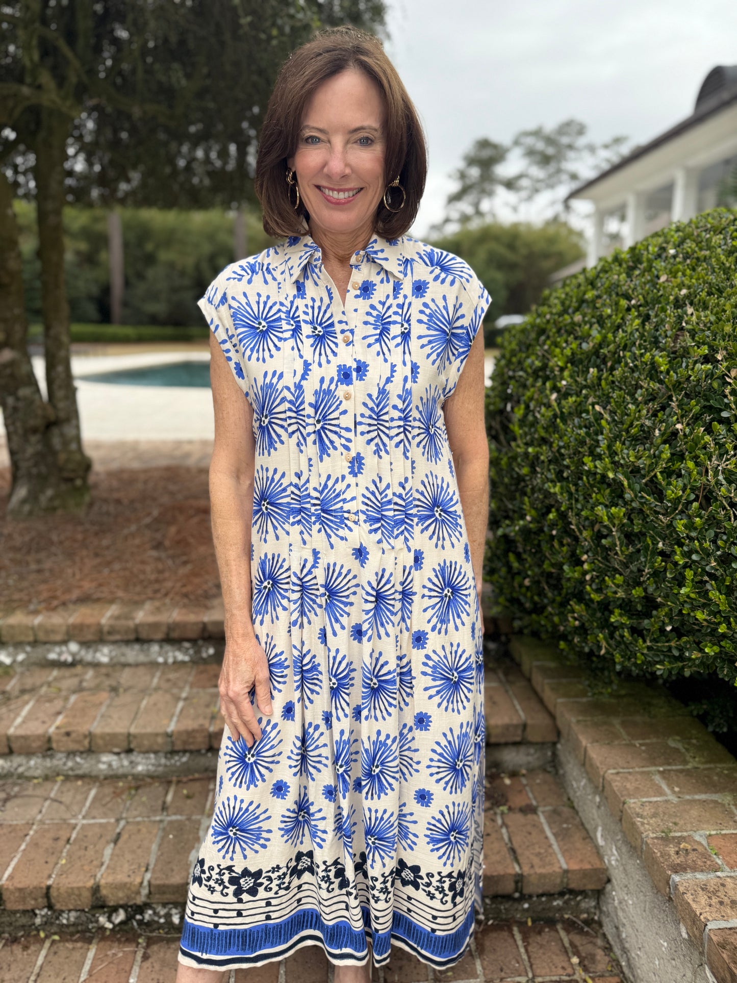 Relax & Rewind Blue Midi Dress