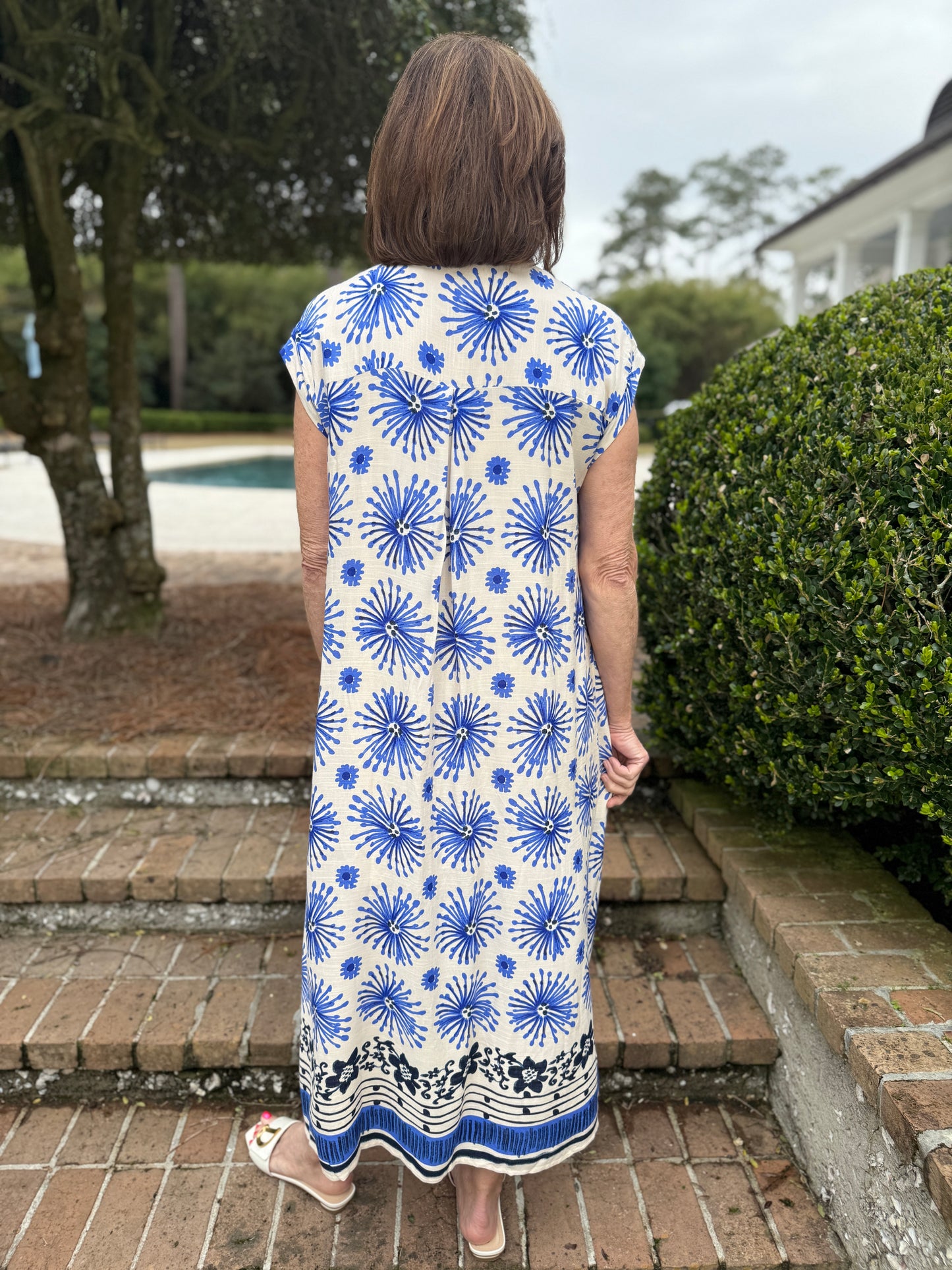 Relax & Rewind Blue Midi Dress