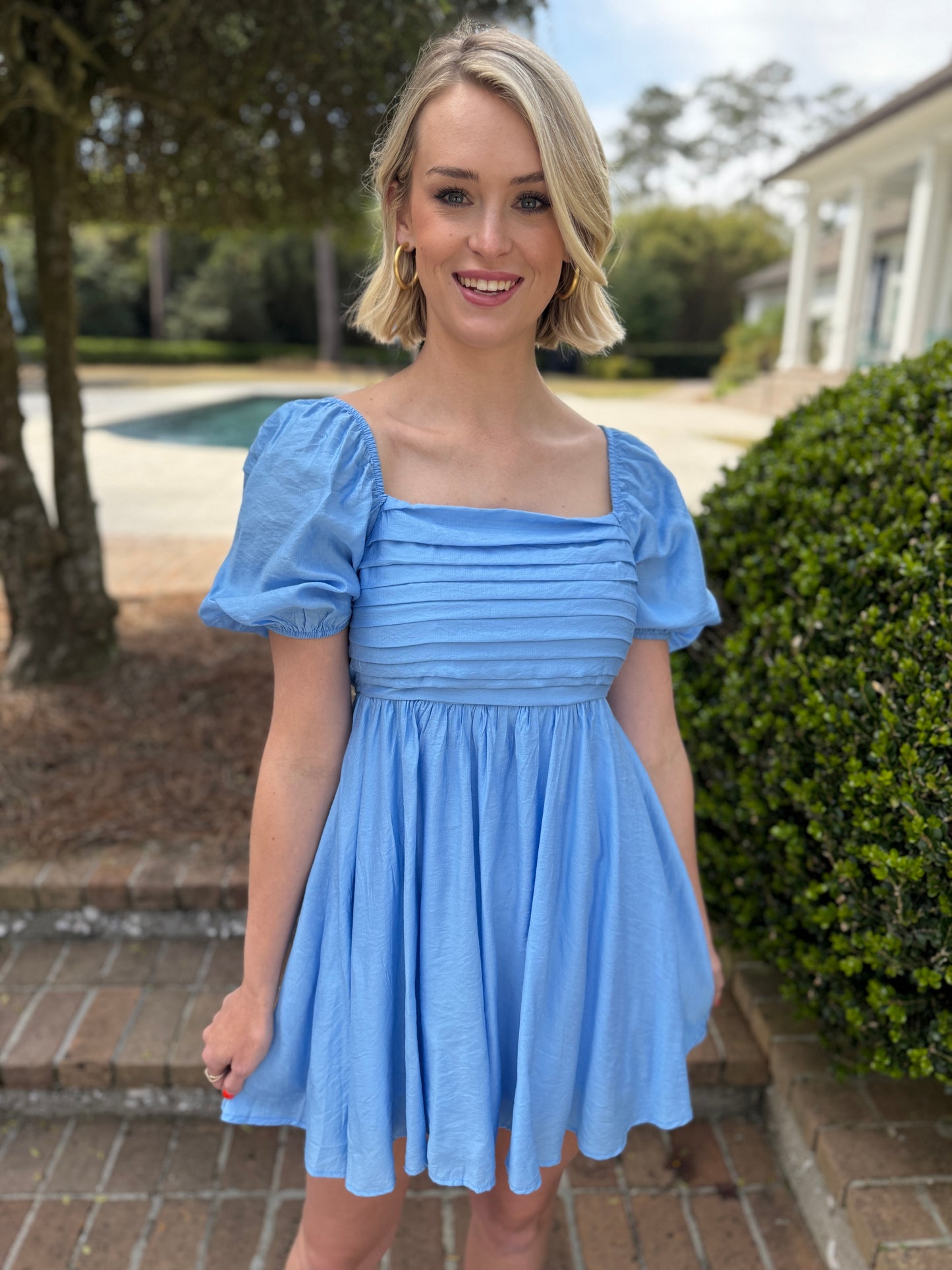 Adalyn Blue Mini Dress