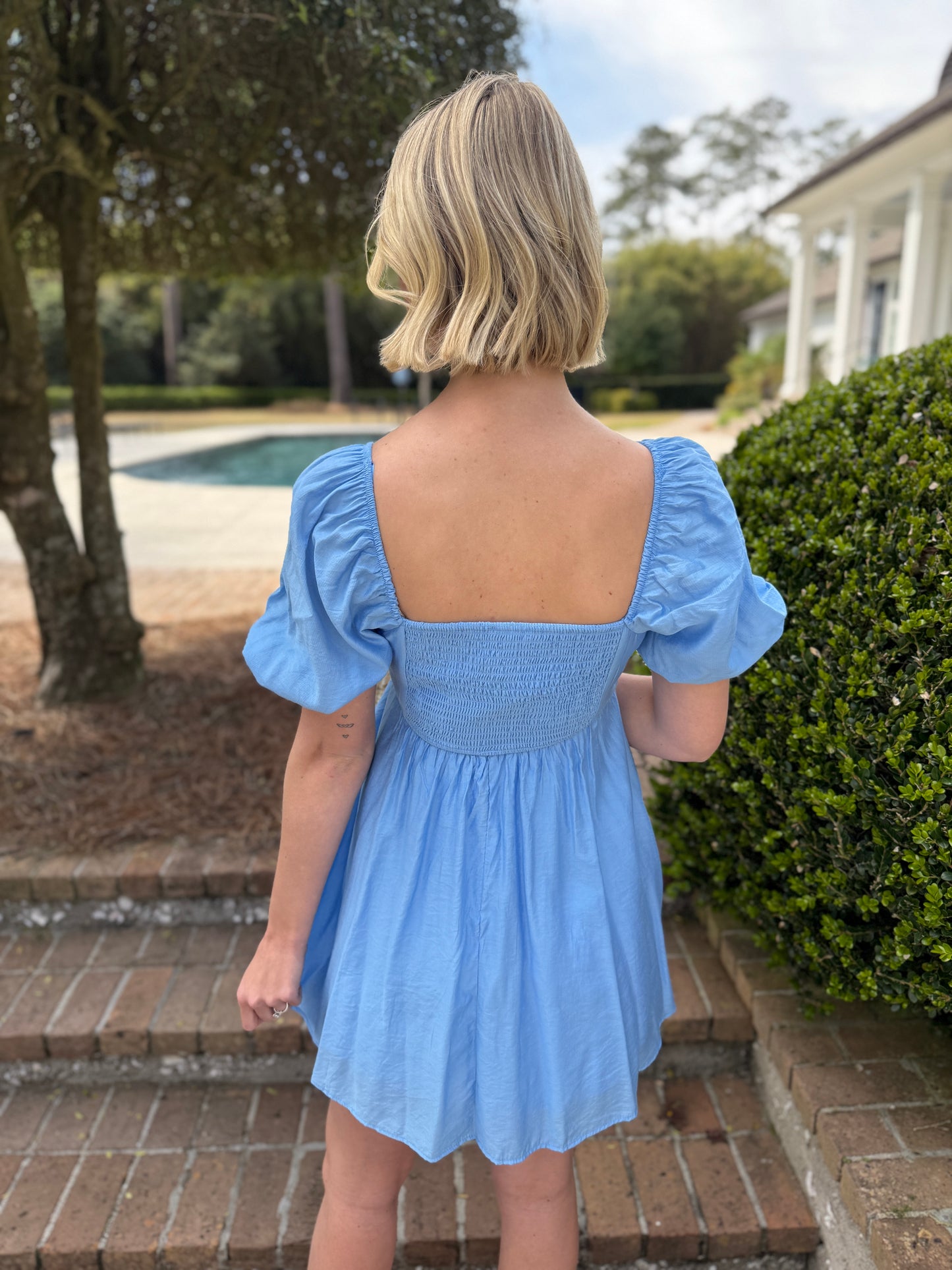 Adalyn Blue Mini Dress