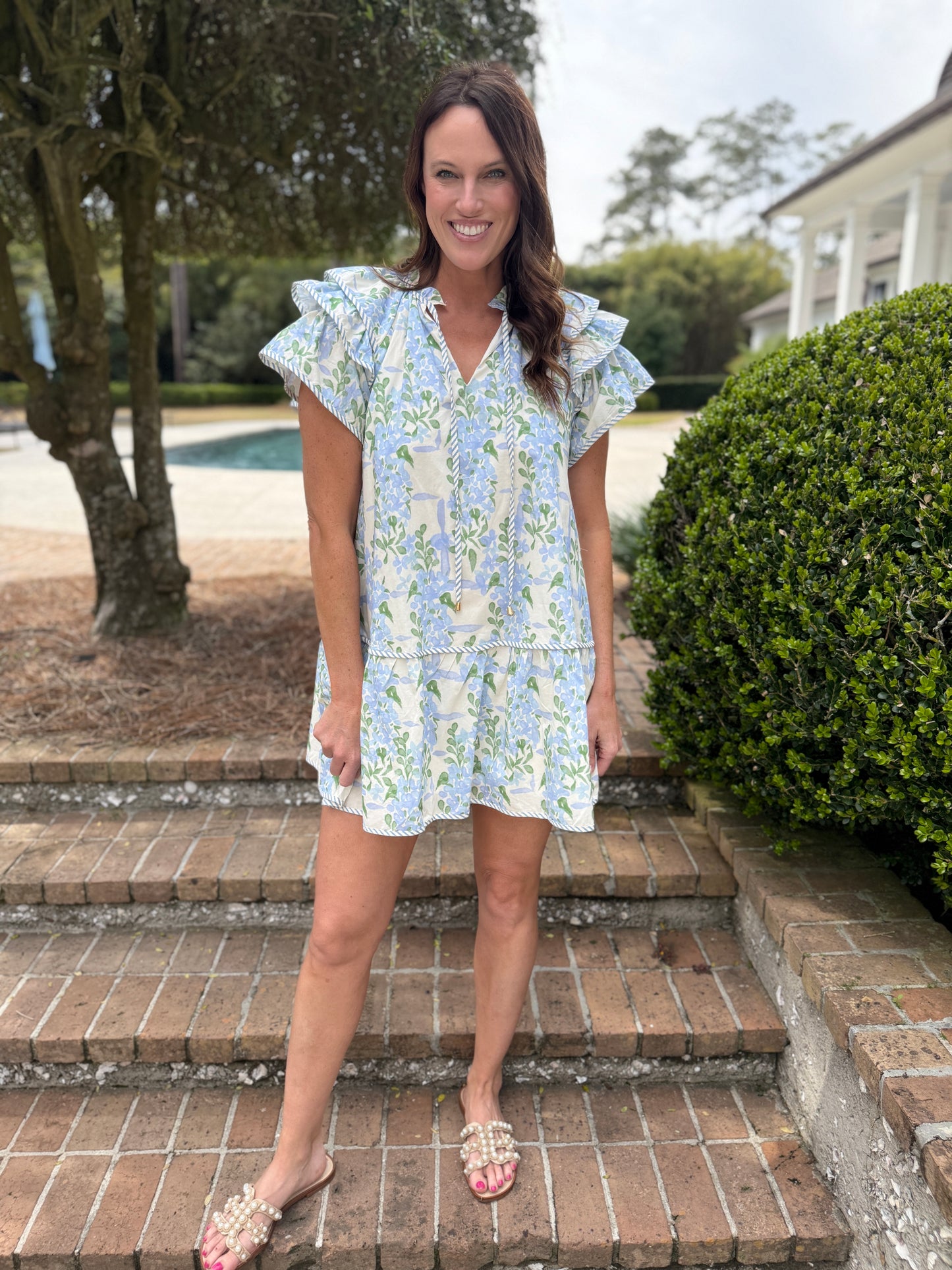 Pamela Floral Print Mini Dress