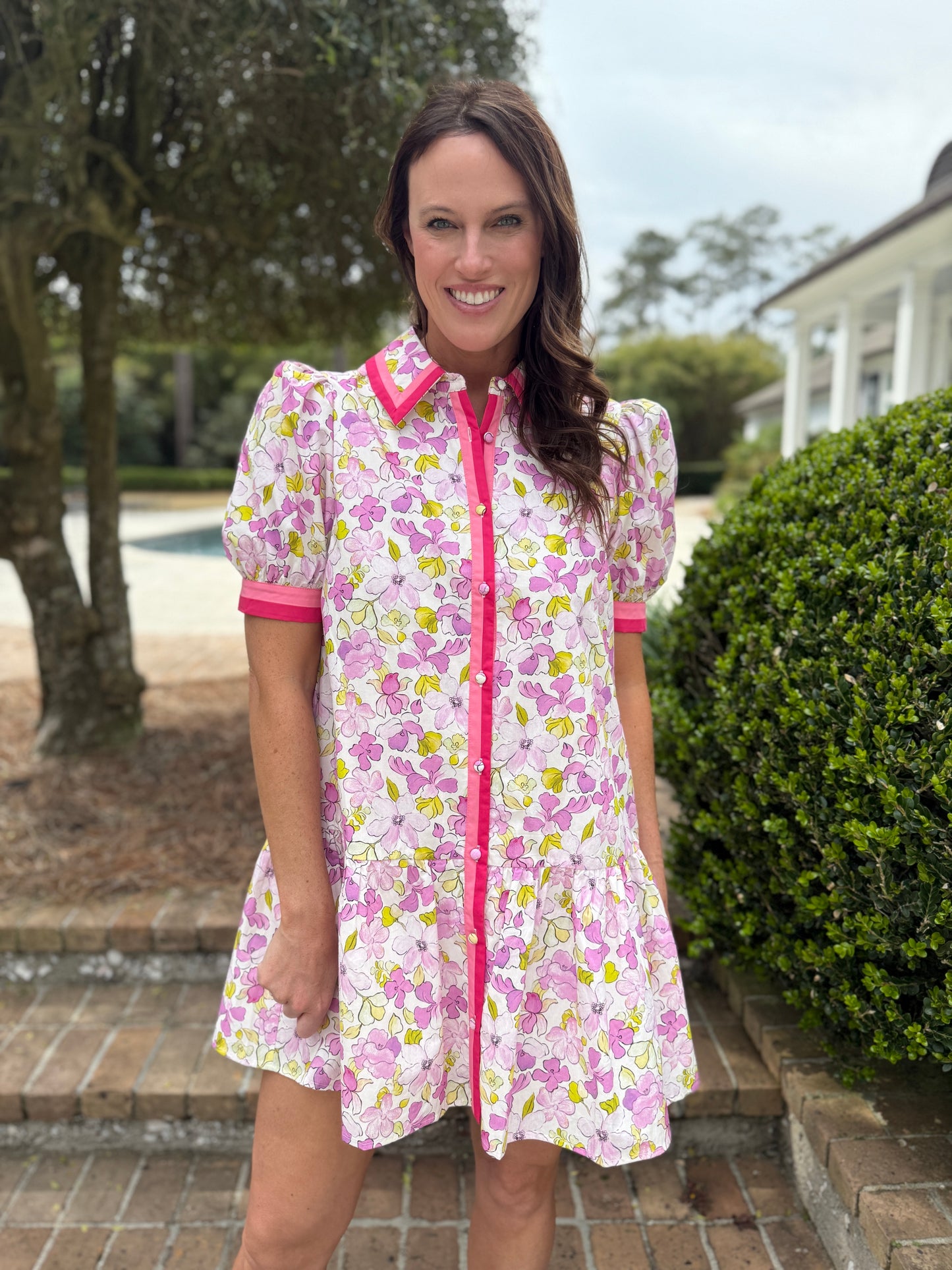 Pretty Like A Flower Pink Mini Dress