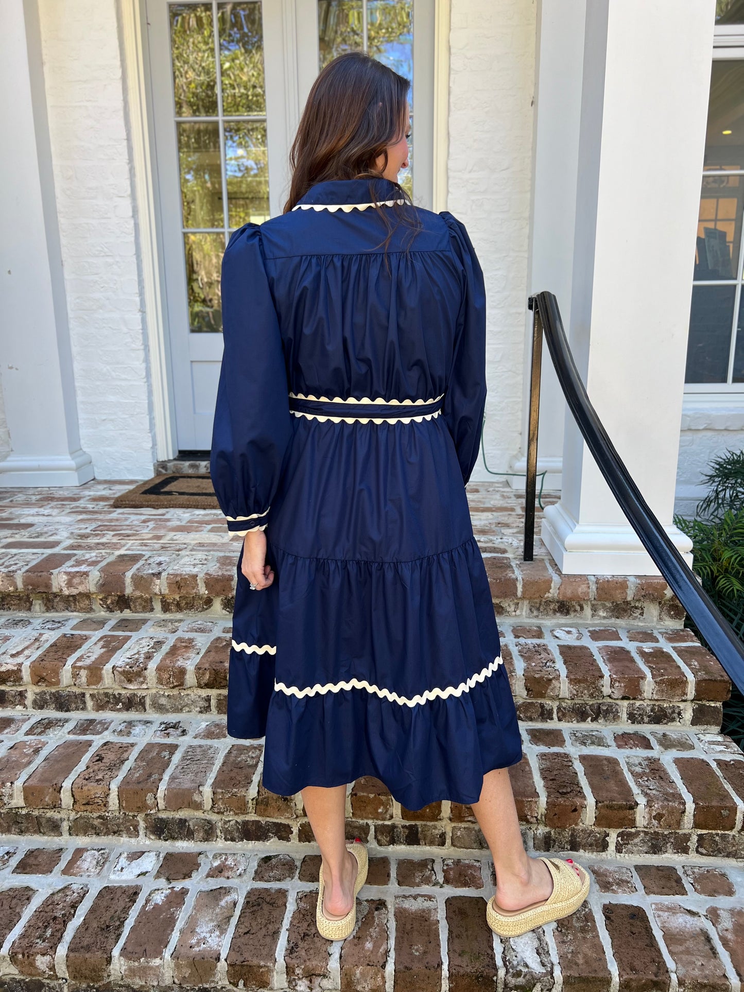 Honey I'm Home Navy Midi Dress