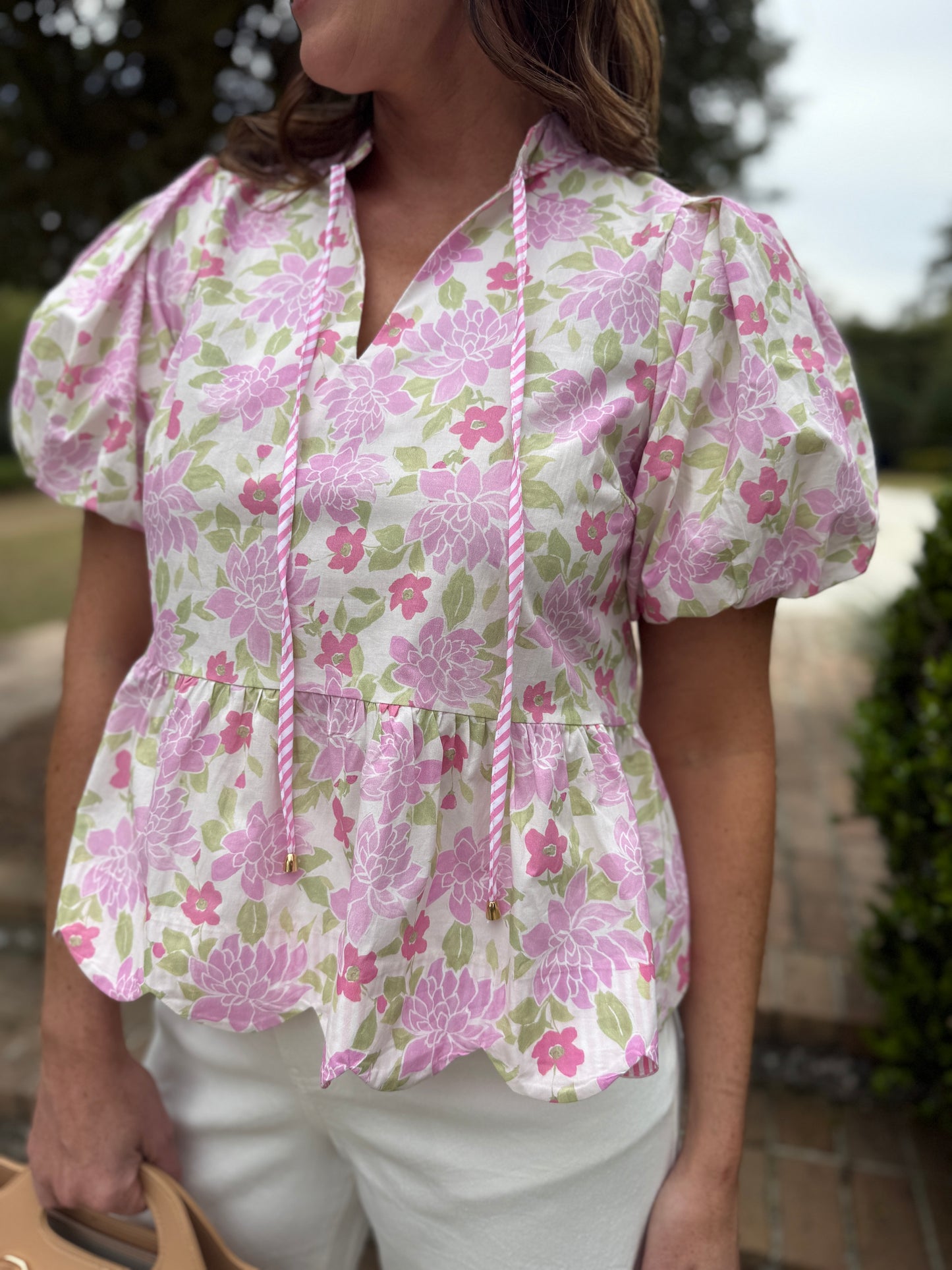 Patricia Pink Floral Blouse