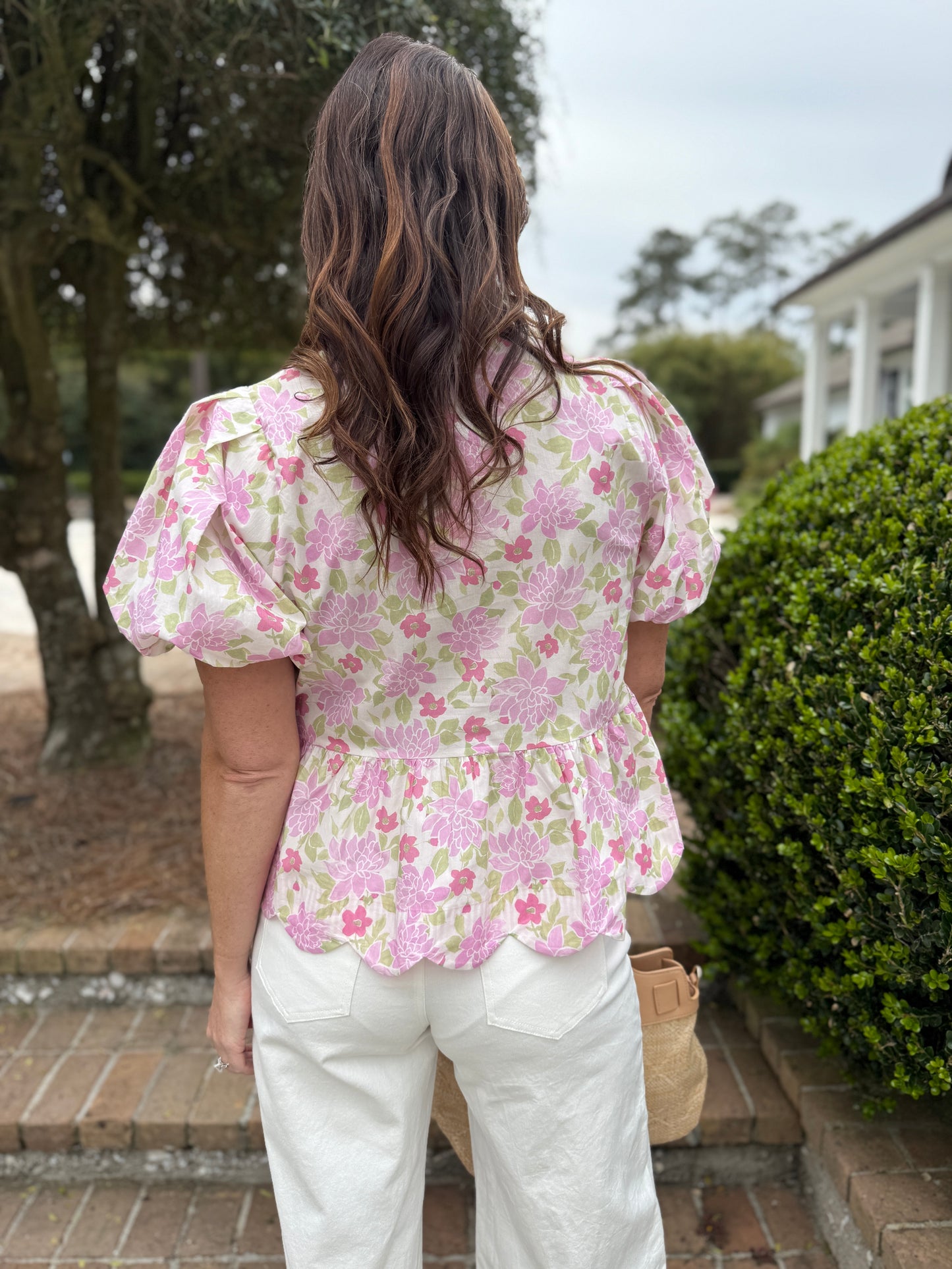 Patricia Pink Floral Blouse