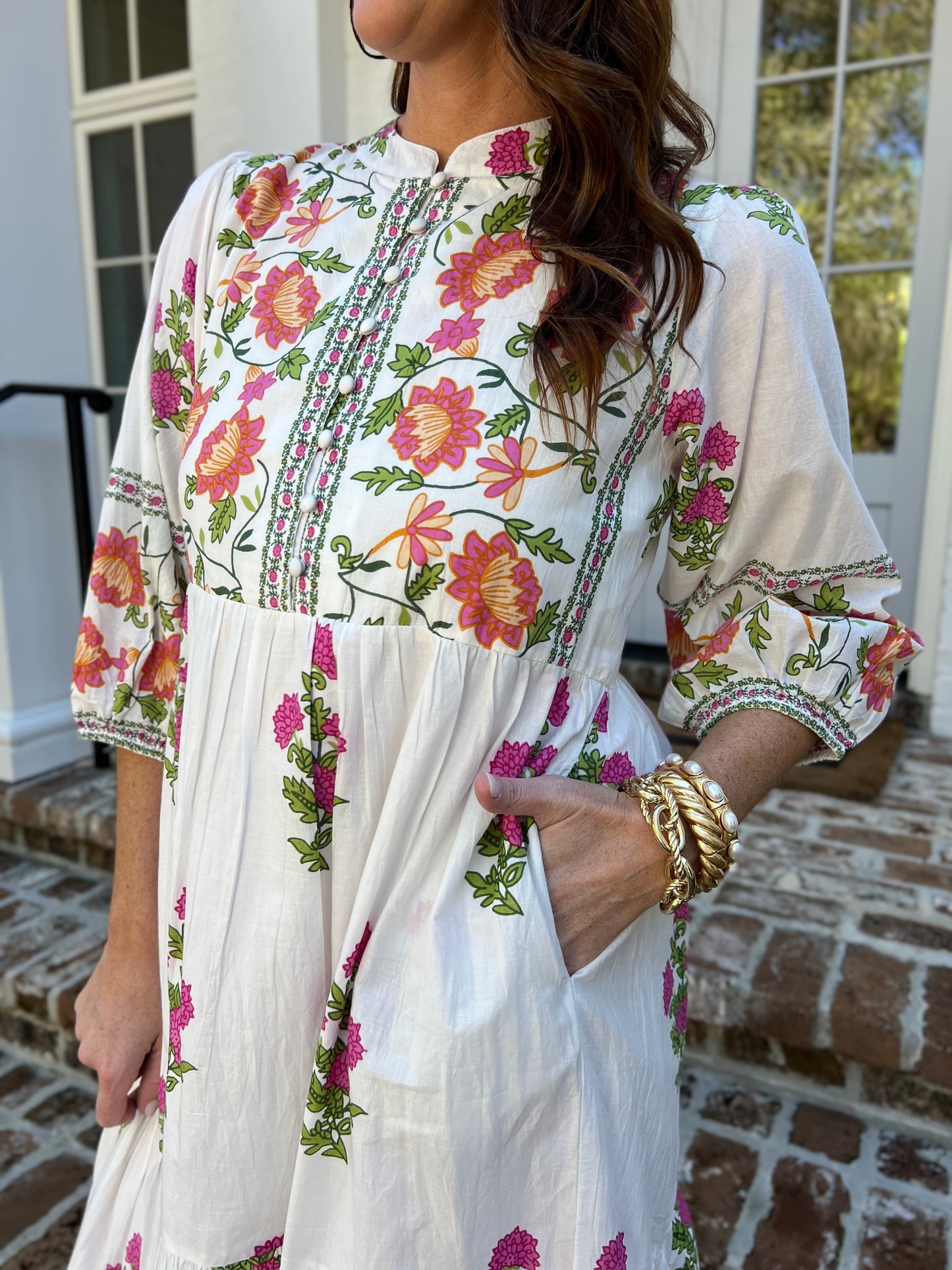 Maggie Floral Print Maxi Dress