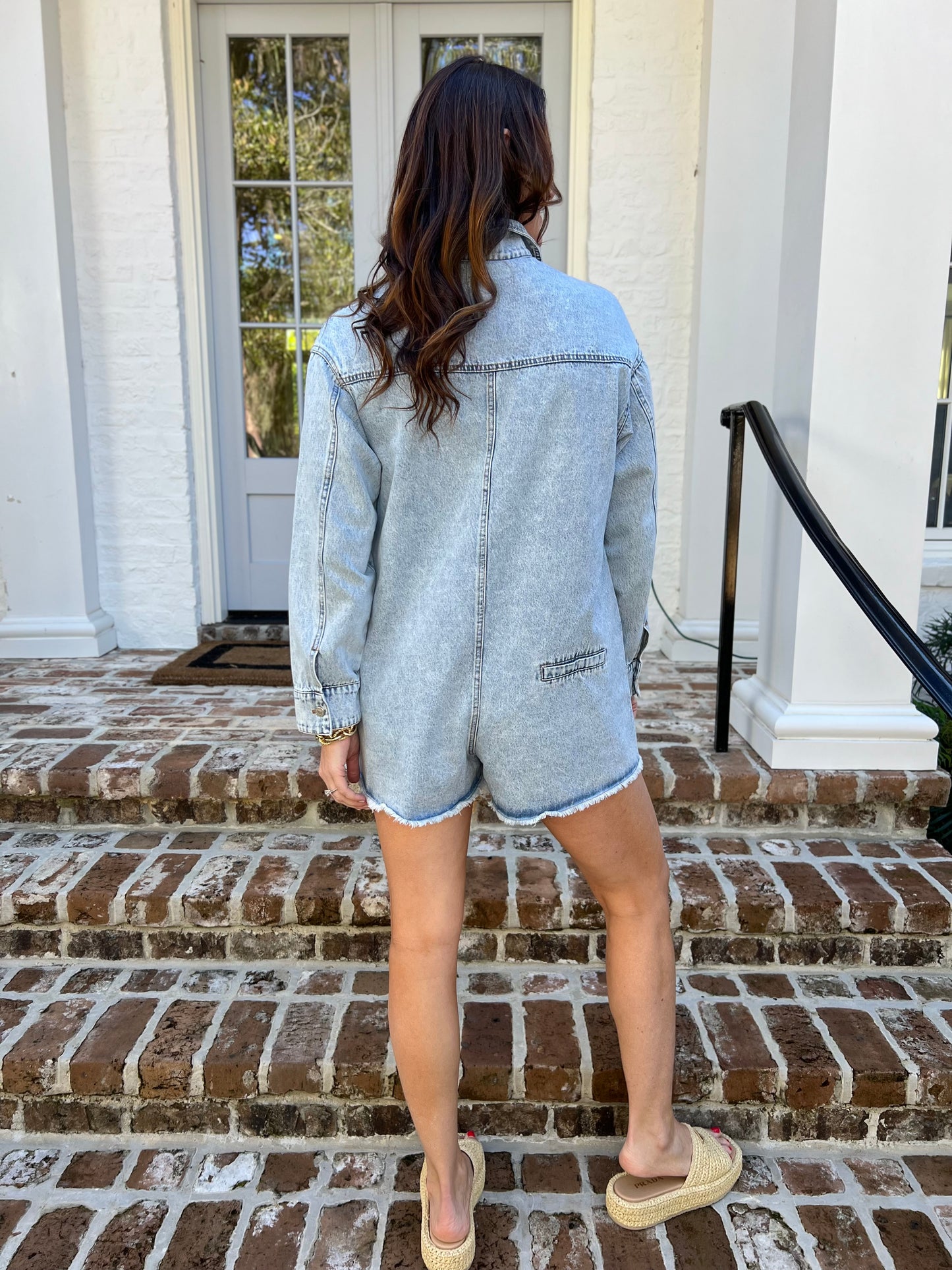 Glory Days Oversize Denim Romper