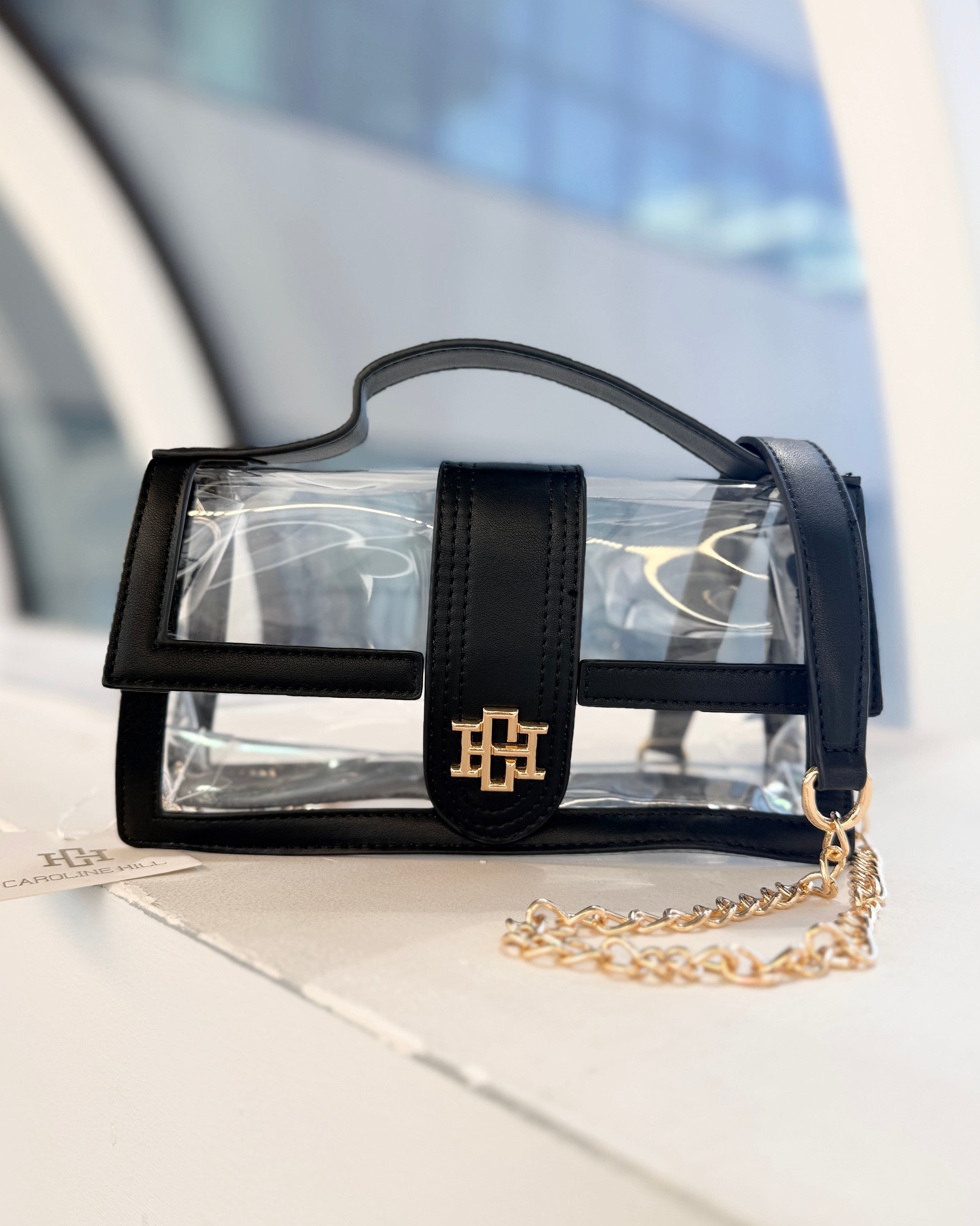 Grace Clear Bag Black – Caroline Hill