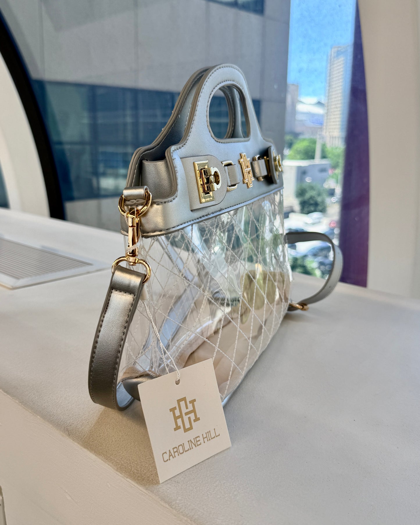Ivy Clear Bag Silver