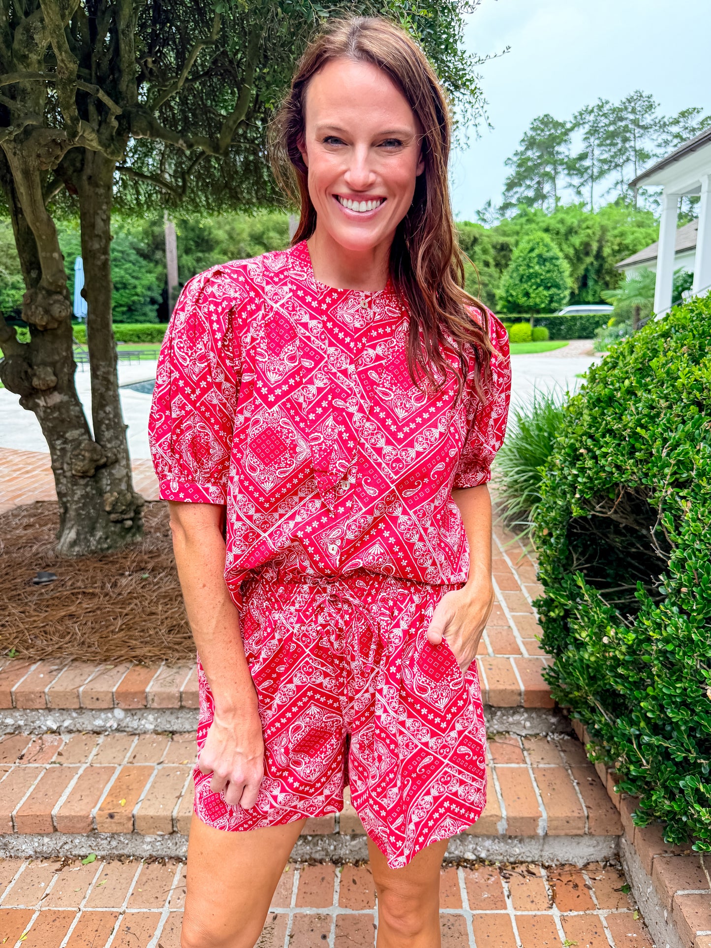 Arley Bandana Print Shorts