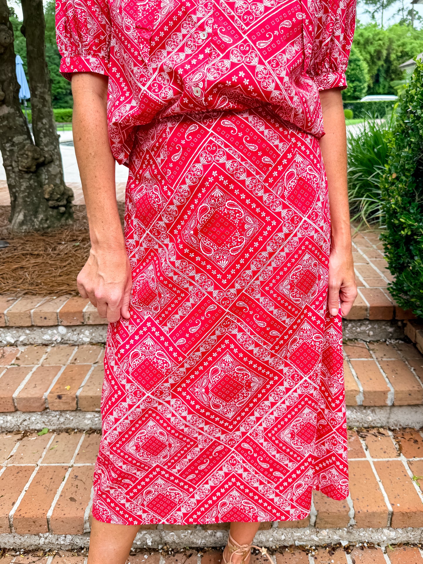 Arley Bandana Print Skirt